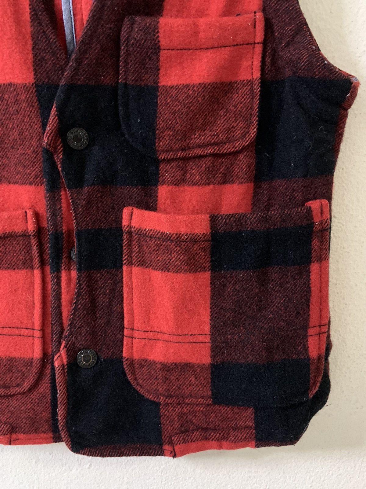 Levi's Levis Plaid Wool Vest Size US S / EU 44-46 / 1 - 2 Thumbnail