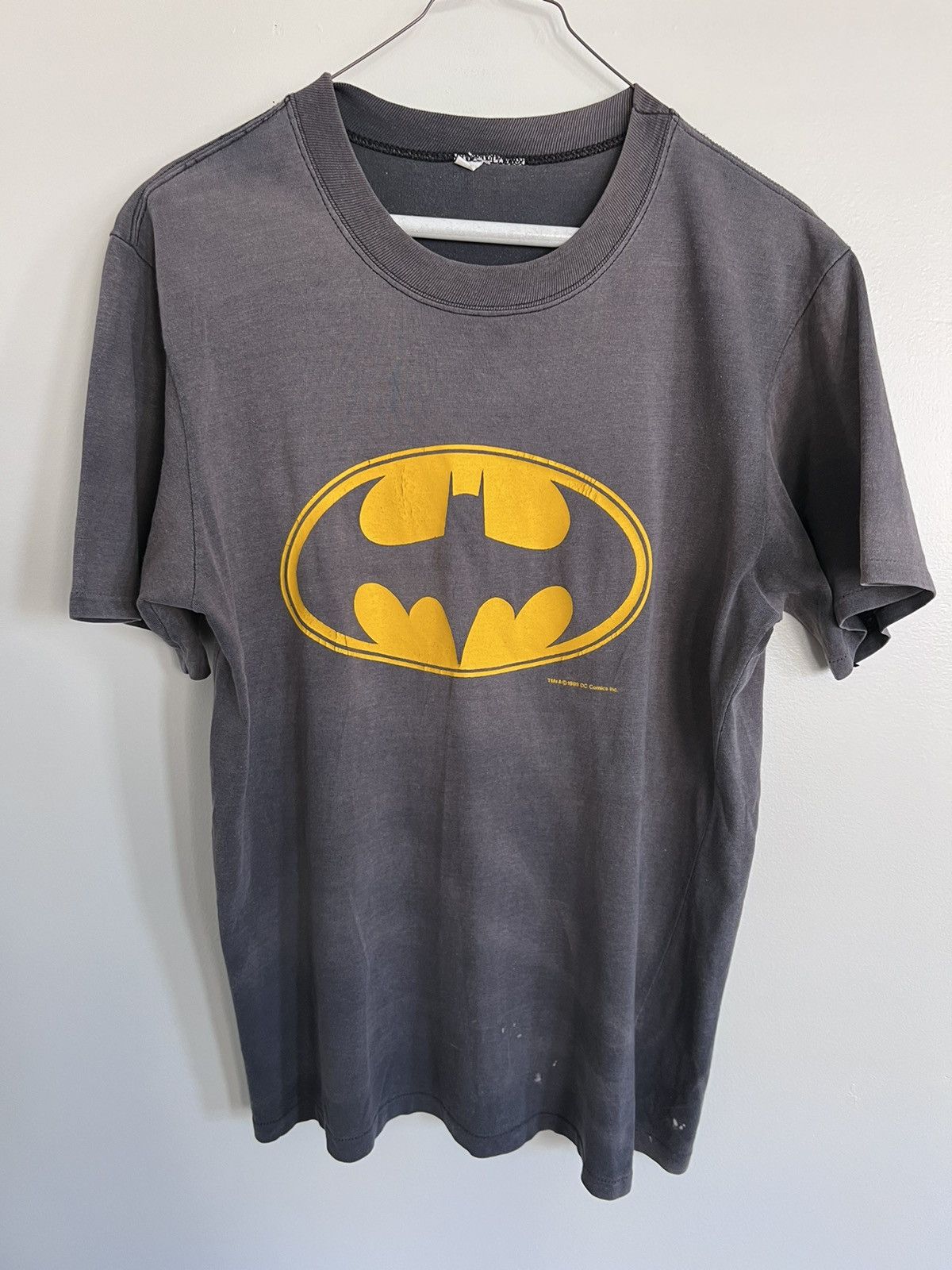 Mambo 1989 Batman-logo t-shirt, M,single-stitched, (?)MI Australia Size US M / EU 48-50 / 2 - 1 Thumbnail