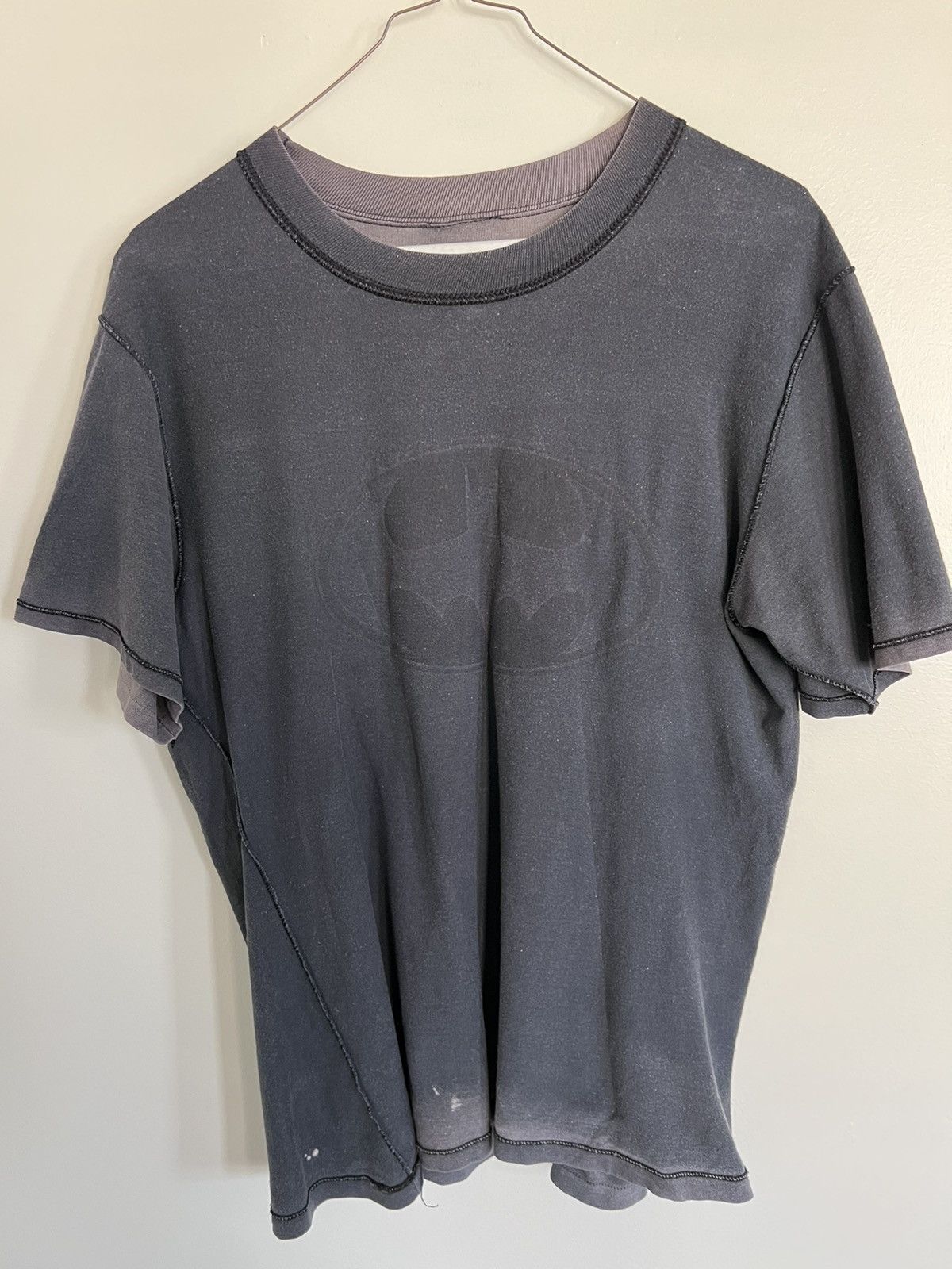 Mambo 1989 Batman-logo t-shirt, M,single-stitched, (?)MI Australia Size US M / EU 48-50 / 2 - 2 Thumbnail