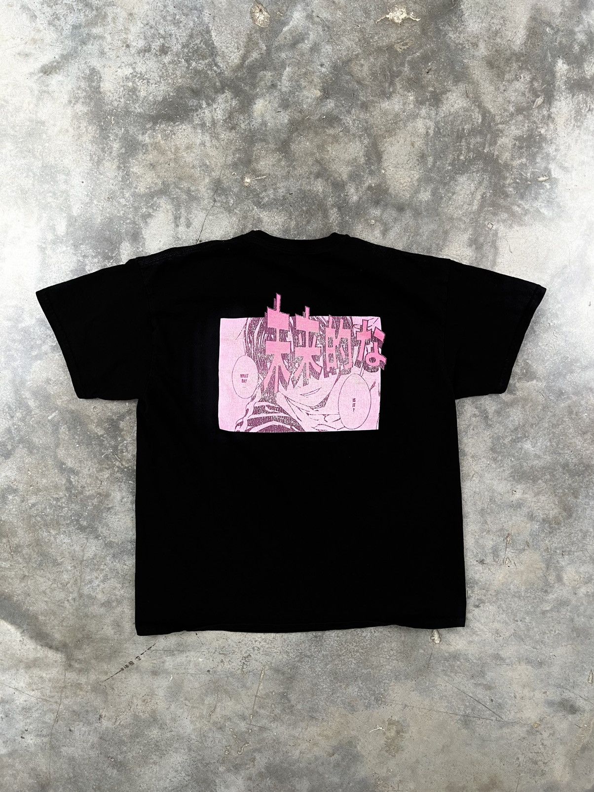 Japanese Brand Black Vapor Wave Anime / Manga Black Tee XL Size US XL / EU 56 / 4 - 1 Thumbnail