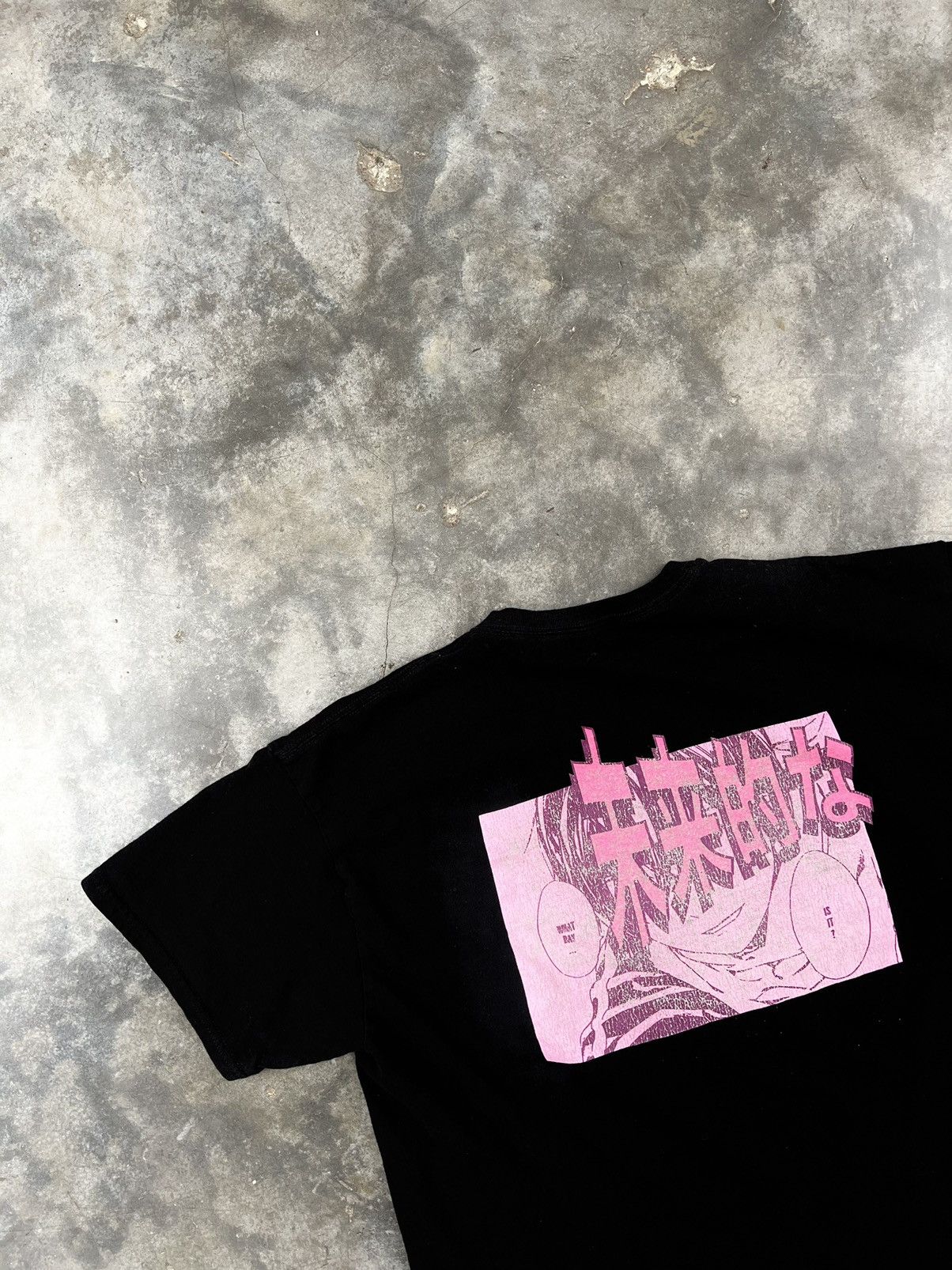 Japanese Brand Black Vapor Wave Anime / Manga Black Tee XL Size US XL / EU 56 / 4 - 2 Thumbnail