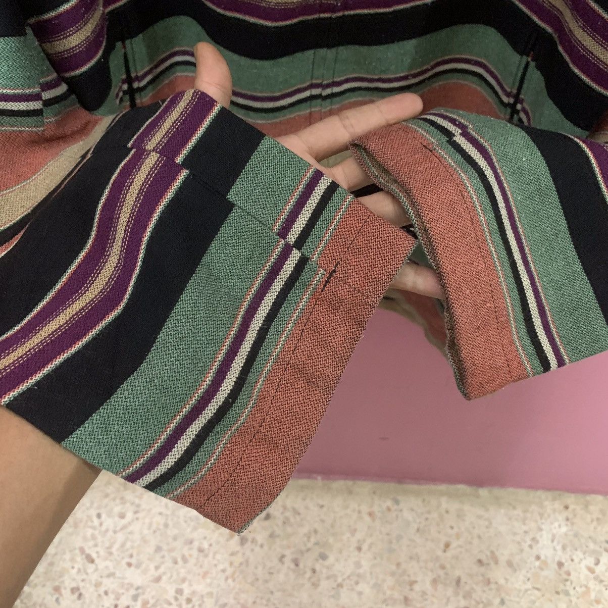Designer × Japanese Brand × Yohji Yamamoto Authentic Ined Japan Yohji Yamamoto Zipper Striped Jacket Size US M / EU 48-50 / 2 - 6 Thumbnail