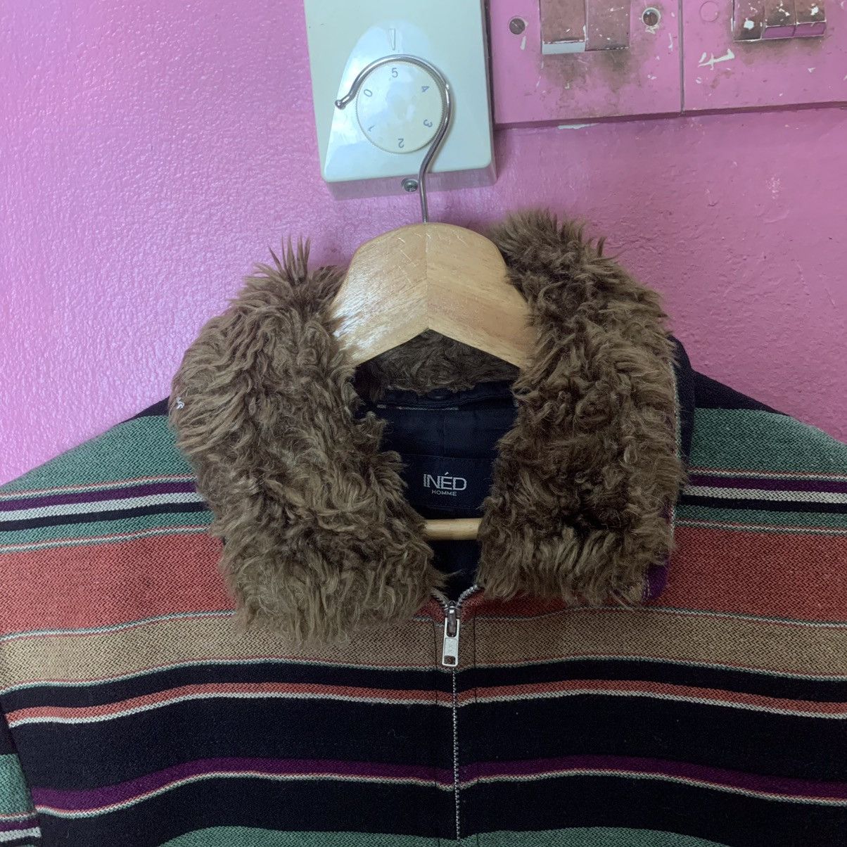 Designer × Japanese Brand × Yohji Yamamoto Authentic Ined Japan Yohji Yamamoto Zipper Striped Jacket Size US M / EU 48-50 / 2 - 5 Thumbnail