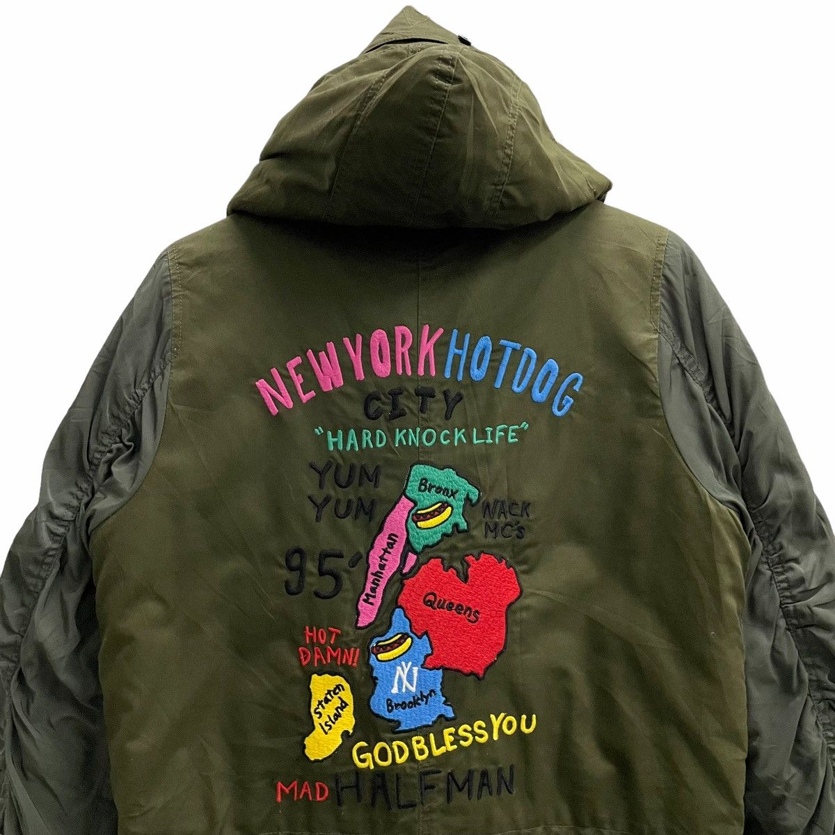 Beauty Beast × Hysteric Glamour × Japanese Brand 💥 HALFMAN JAPAN EMBROIDERY HOODIE PARKA JACKET Size US S / EU 44-46 / 1 - 5 Thumbnail