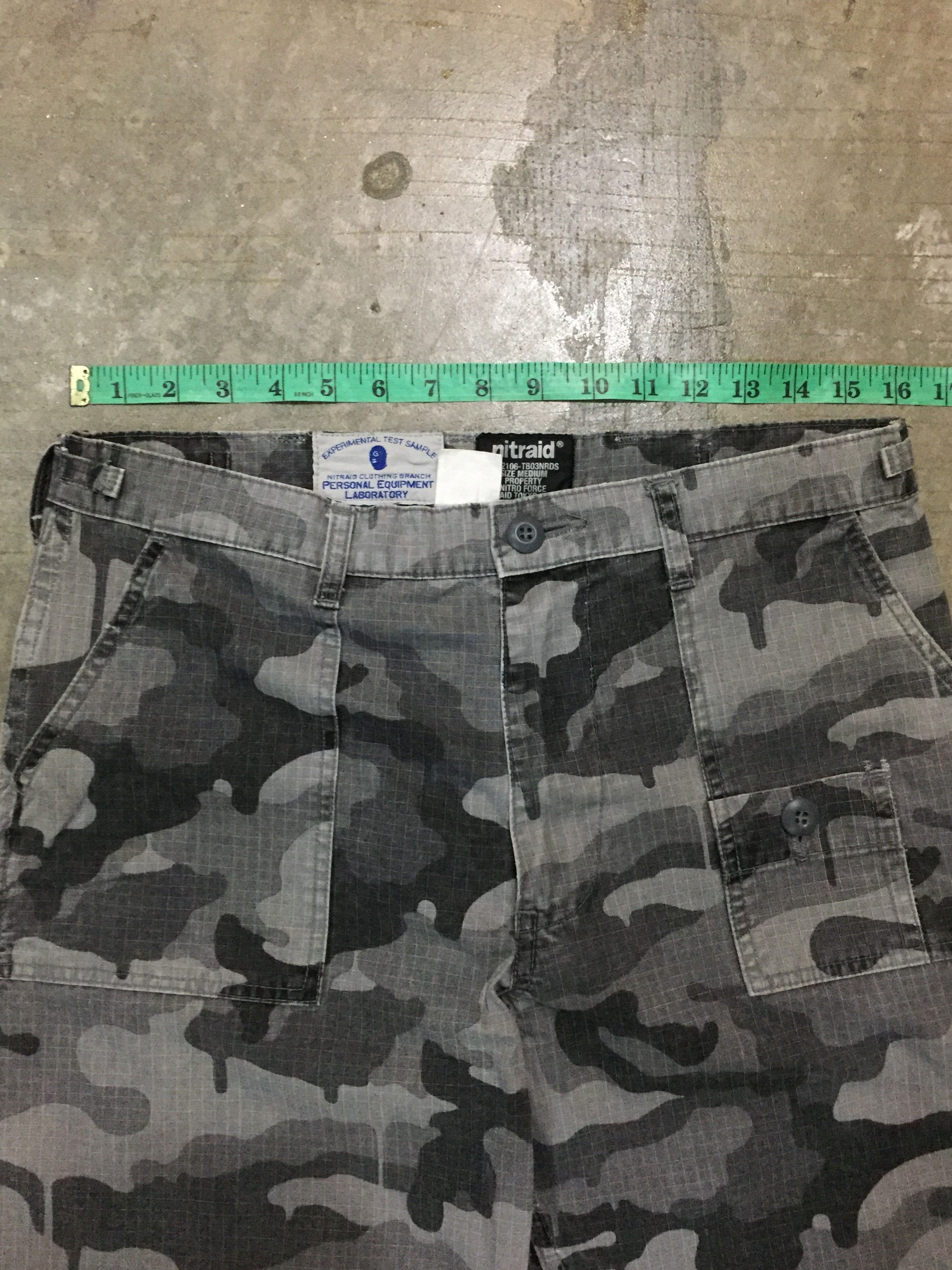 Japanese Brand Vtg Nitraid Melting Camo cargos pants Size US 32 / EU 48 - 12 Thumbnail