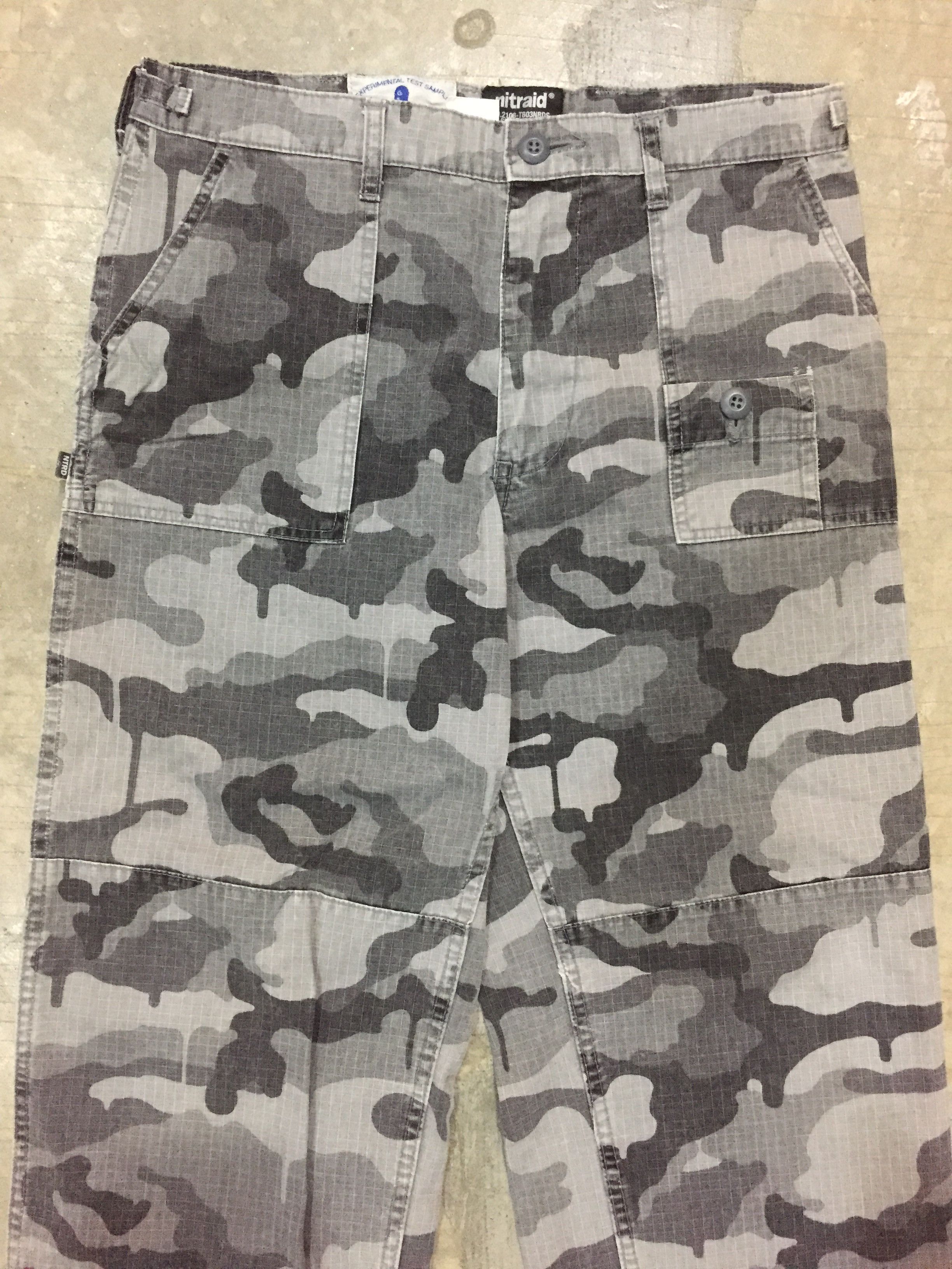 Japanese Brand Vtg Nitraid Melting Camo cargos pants Size US 32 / EU 48 - 3 Thumbnail