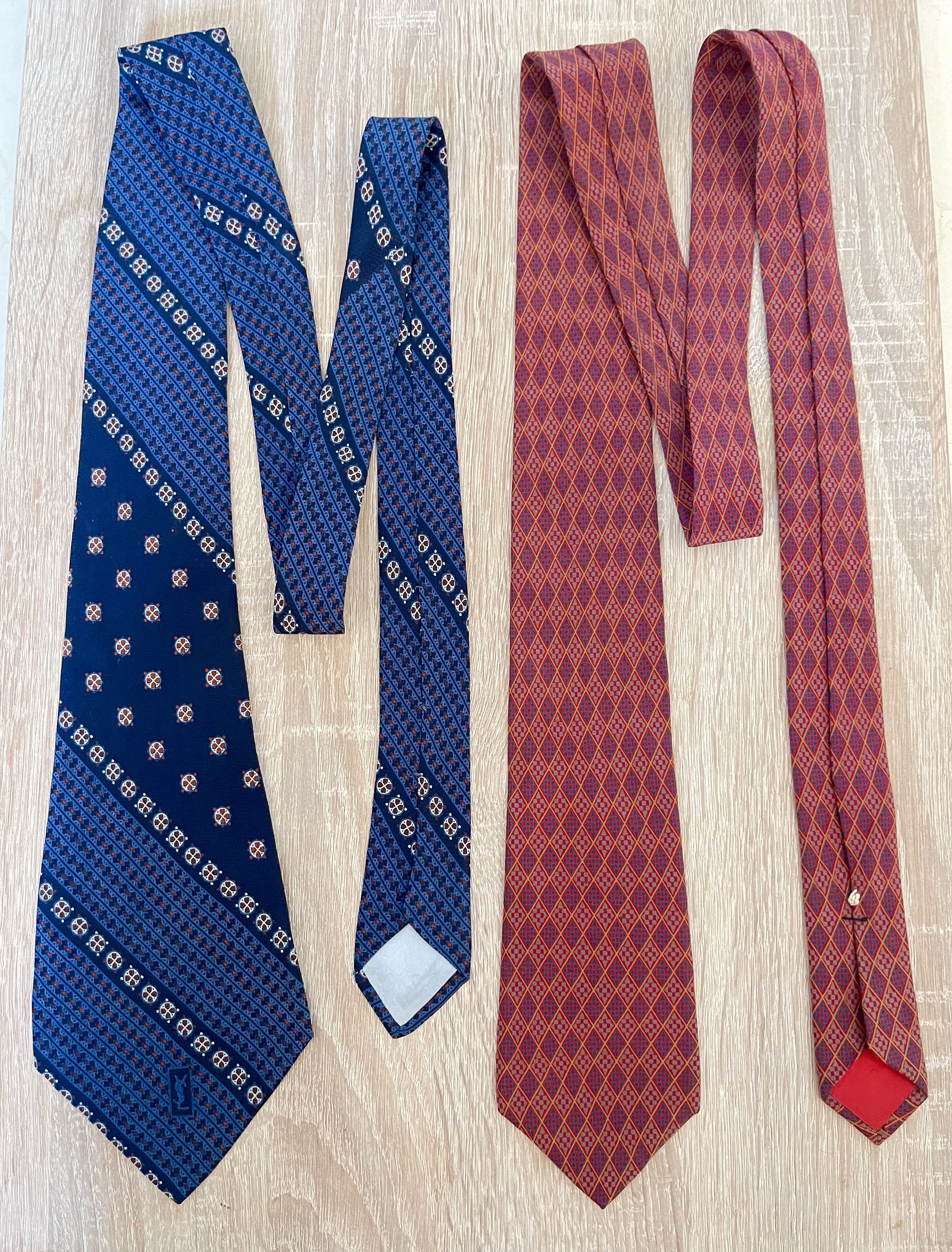Yves Saint Laurent 🔥 2 x Yves Saint Laurent YSL silk Ties Size ONE SIZE - 1 Thumbnail