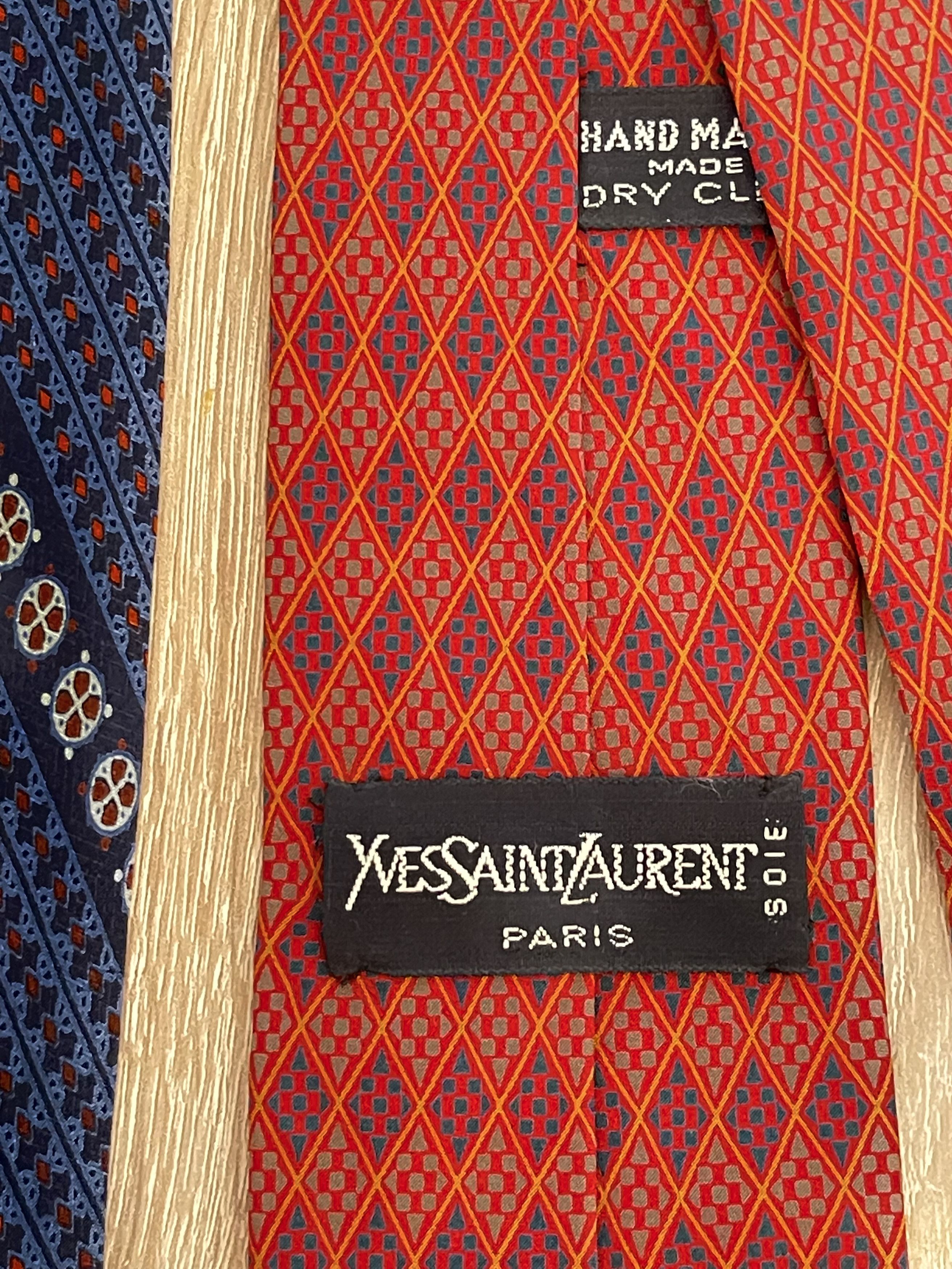 Yves Saint Laurent 🔥 2 x Yves Saint Laurent YSL silk Ties Size ONE SIZE - 3 Thumbnail