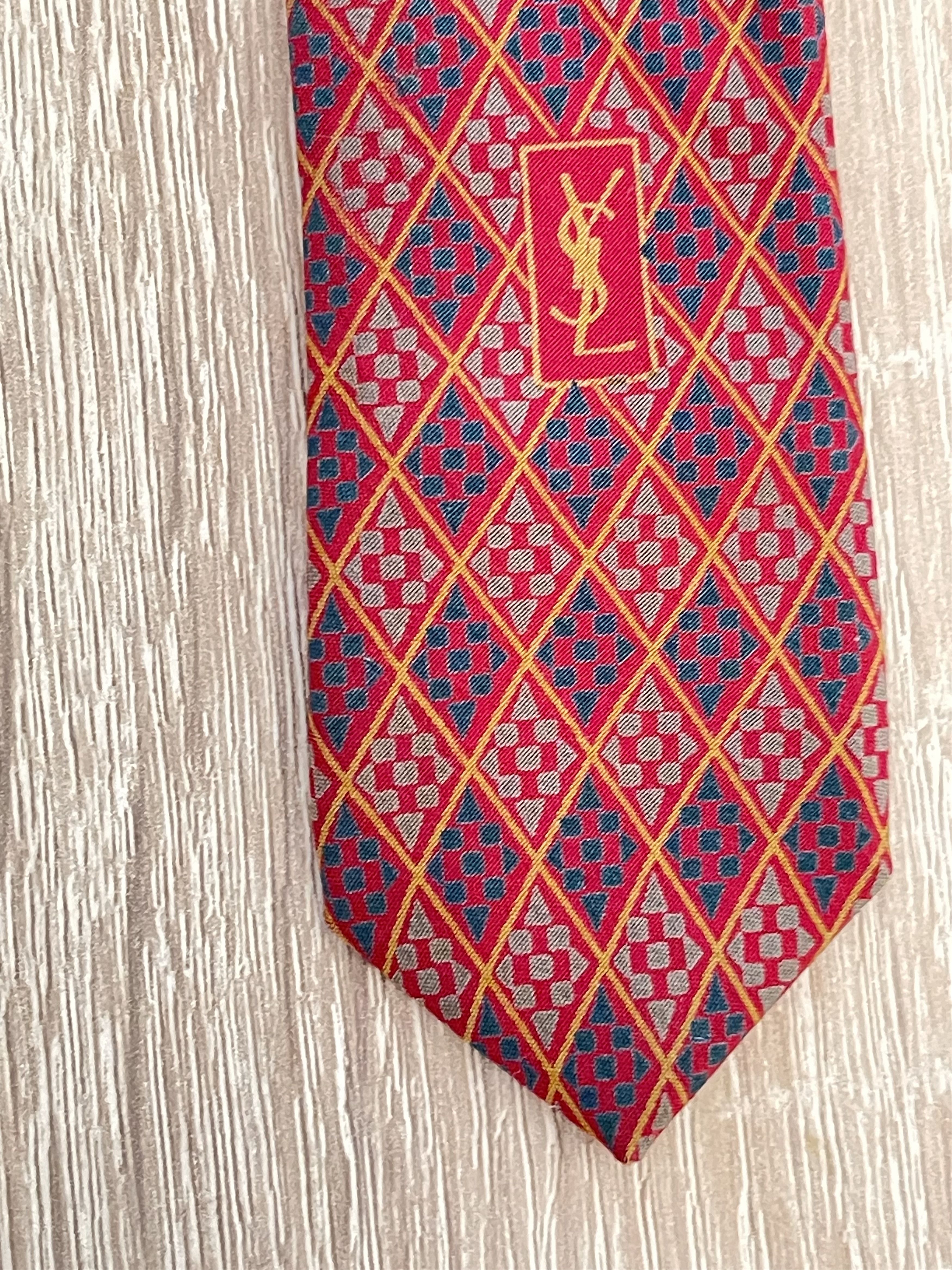 Yves Saint Laurent 🔥 2 x Yves Saint Laurent YSL silk Ties Size ONE SIZE - 7 Thumbnail
