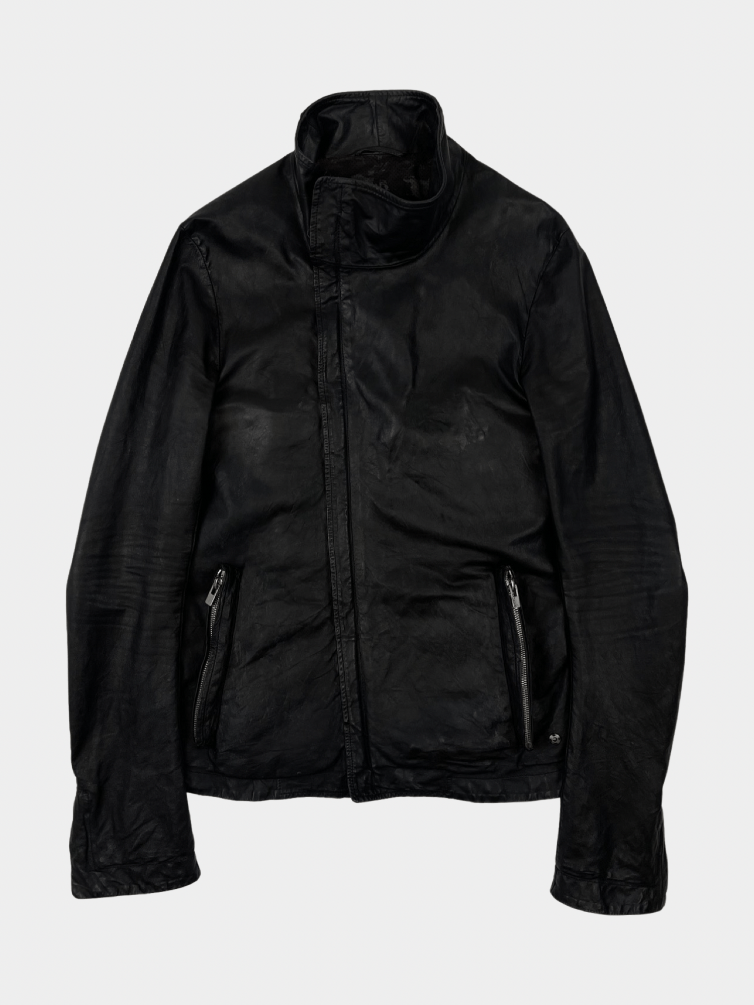 Carol Christian Poell High Neck Prosthetic Leather Jacket | Grailed