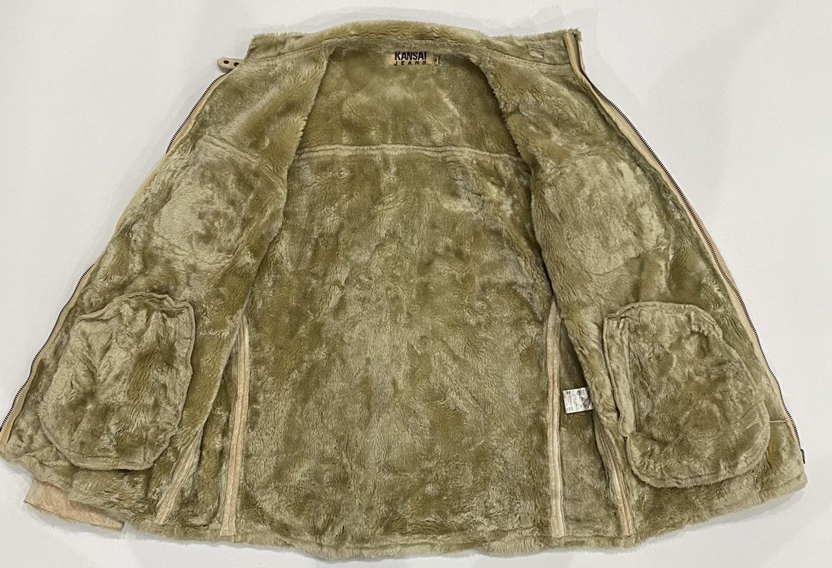 Kansai Yamamoto × Seditionaries × Yohji Yamamoto Kansai Jeans by Kansai Yamamoto Shearling Suede Jacket Size US M / EU 48-50 / 2 - 12 Thumbnail