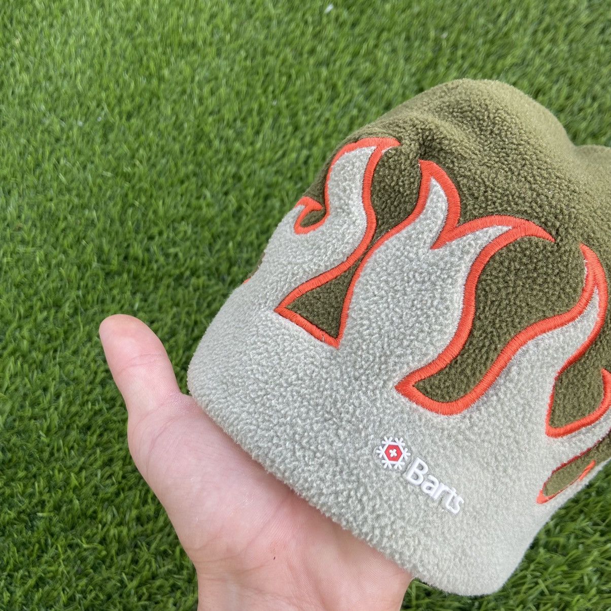 Japanese Brand 1990s FLEECE FLAME HAT Size ONE SIZE - 3 Thumbnail