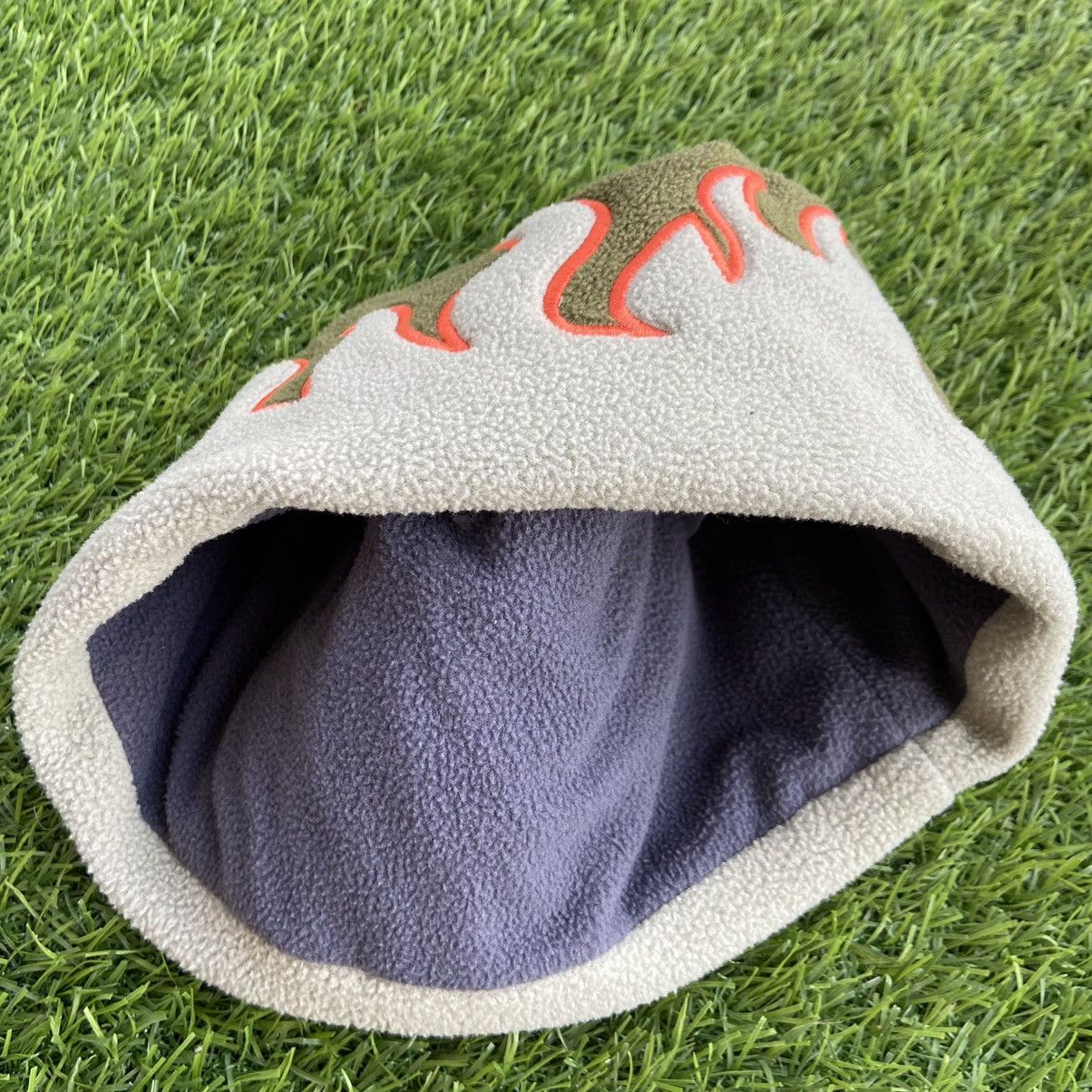 Japanese Brand 1990s FLEECE FLAME HAT Size ONE SIZE - 4 Thumbnail