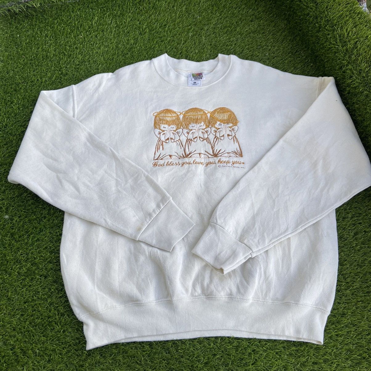 JESUS BLESS YOU LOVE YOU KEEP YOU 1980s SWEATSHIRT - 1038