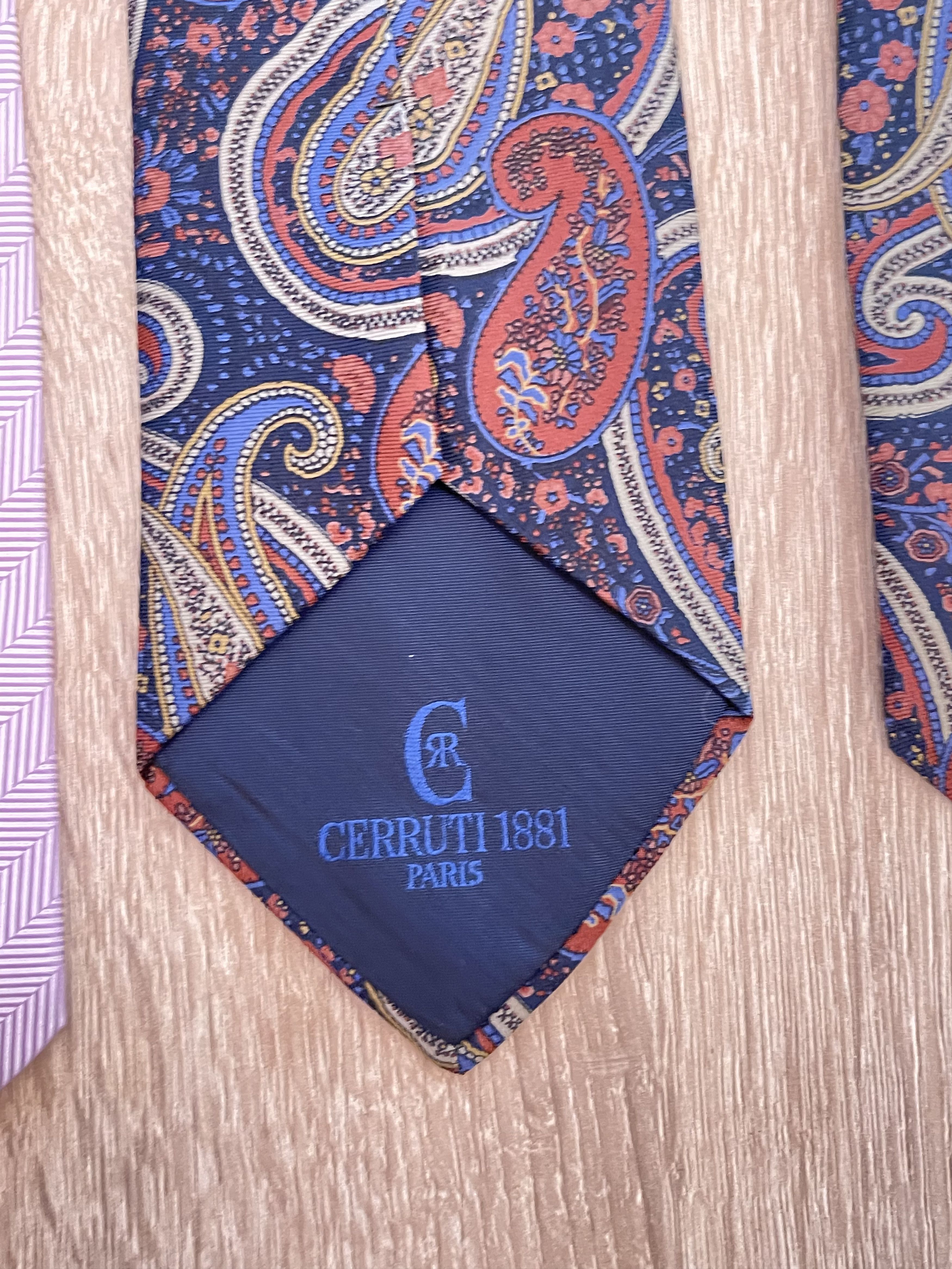 Cerruti 1881 🔥 2 x Cerruti 1881 silk Ties France Size ONE SIZE - 6 Thumbnail