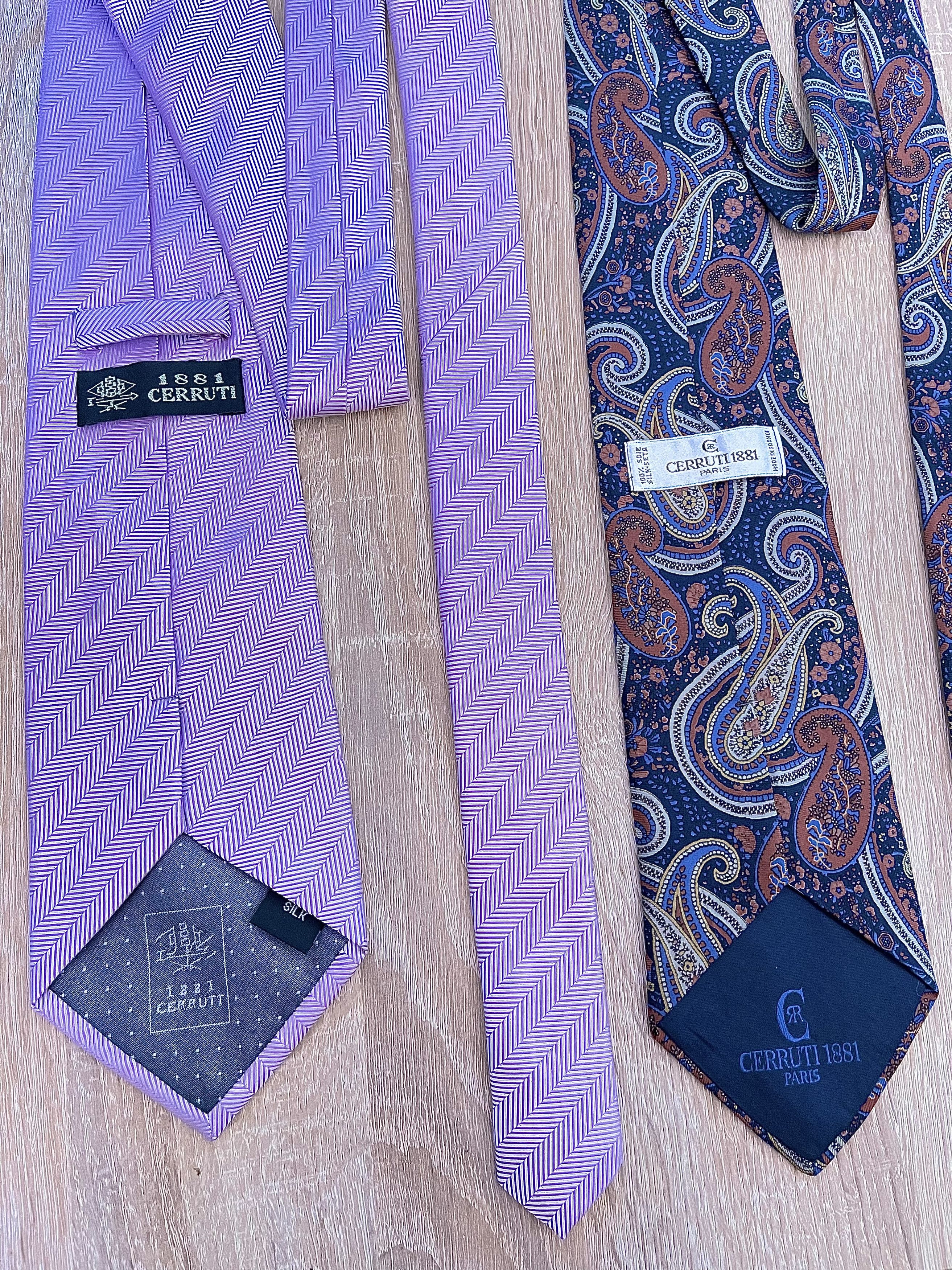 Cerruti 1881 🔥 2 x Cerruti 1881 silk Ties France Size ONE SIZE - 2 Thumbnail