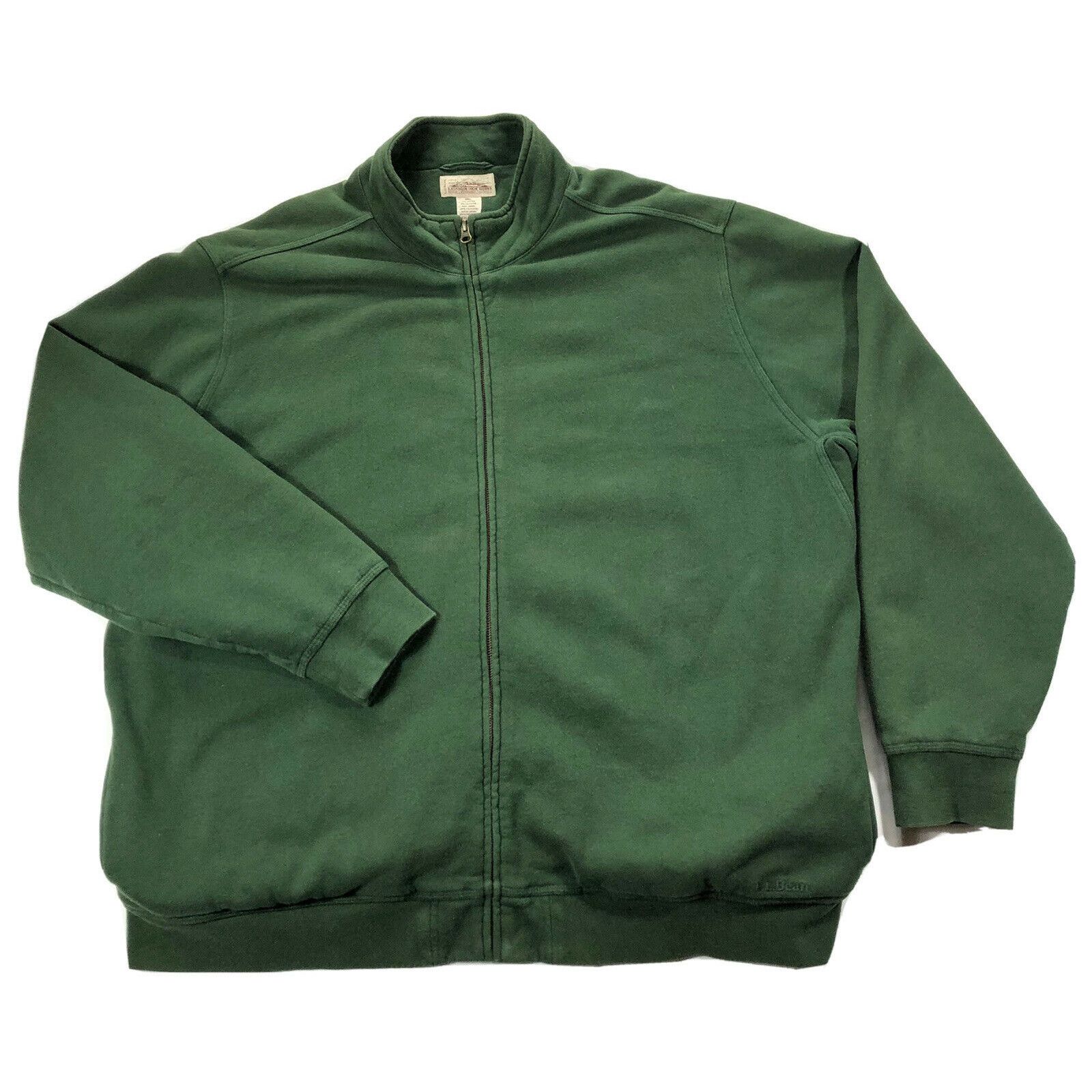 Vintage LL Bean x Katahdin Iron Works Mens 2XL Tall Green Fleece Lined ...