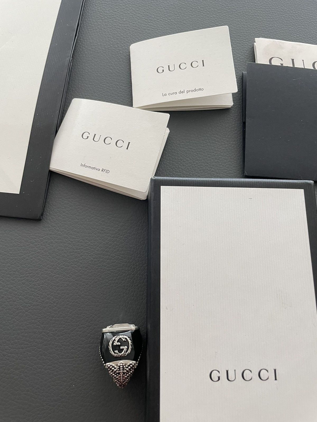 Gucci New Super Runway Limited Edition Diamond 💎 Stone Men’s Ring Size ONE SIZE - 18 Thumbnail