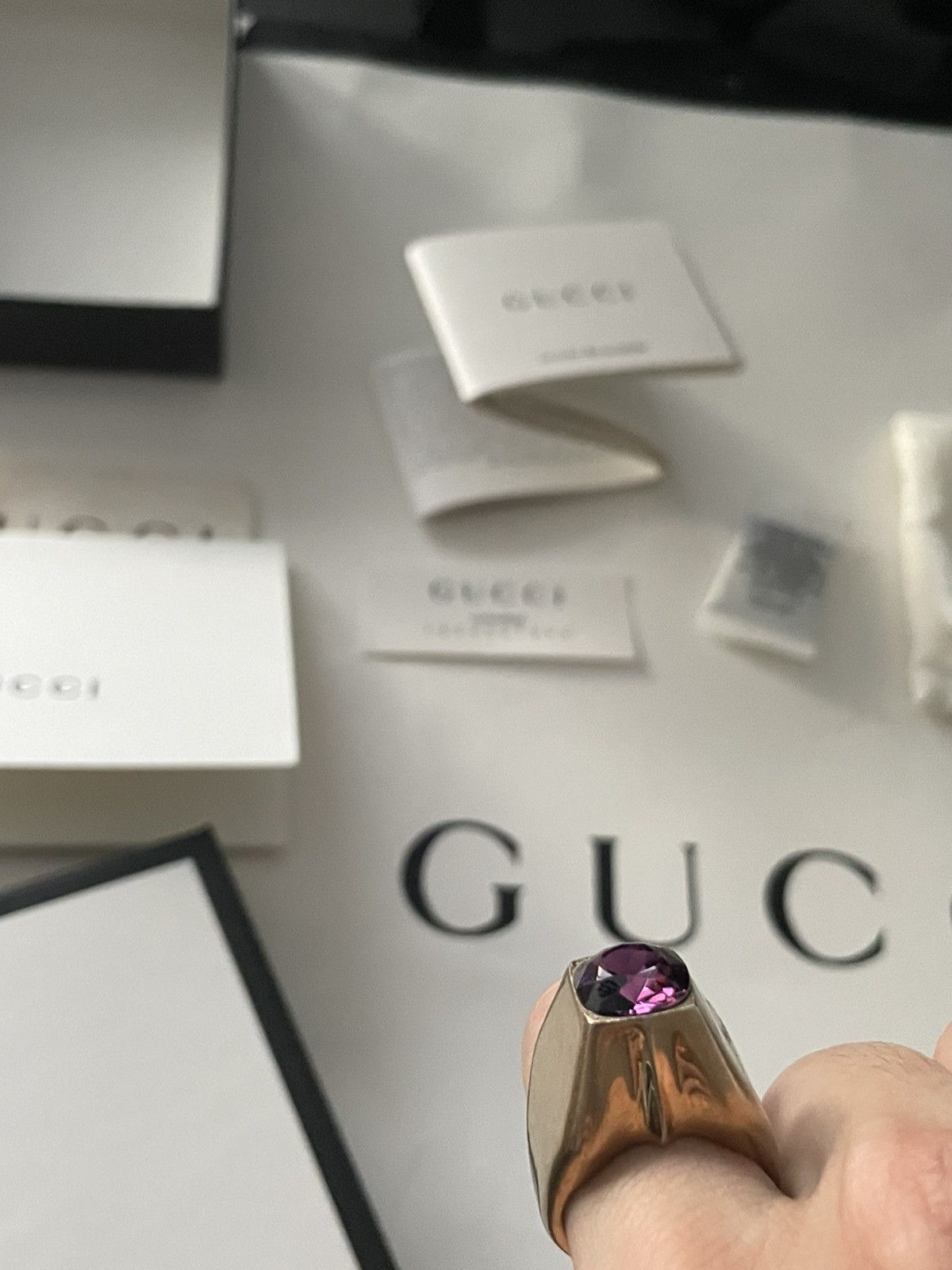 Gucci NEW Rare Limited Edition Super Runway Precious Stone Rings Size ONE SIZE - 17 Thumbnail