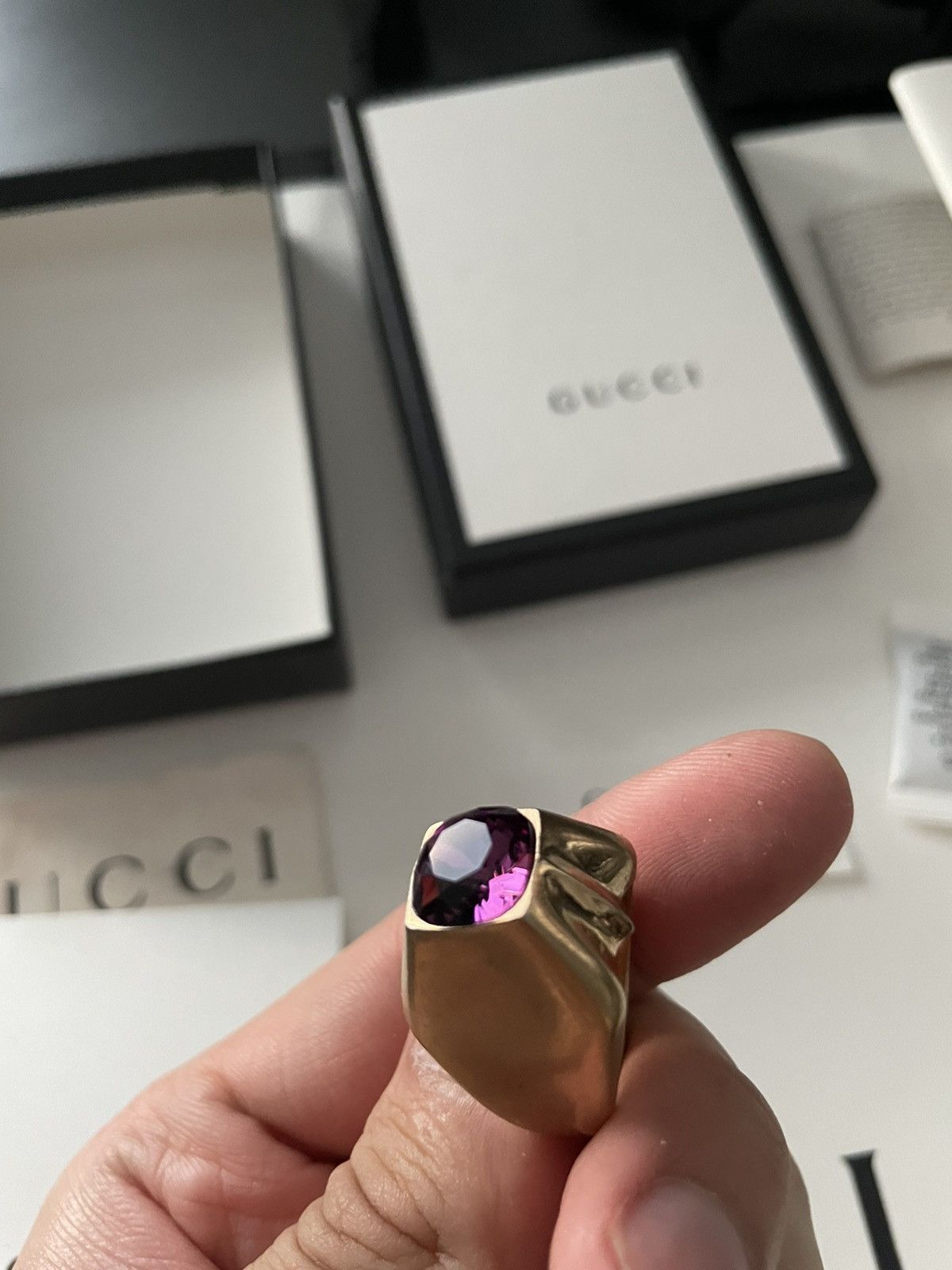 Gucci NEW Rare Limited Edition Super Runway Precious Stone Rings Size ONE SIZE - 2 Thumbnail