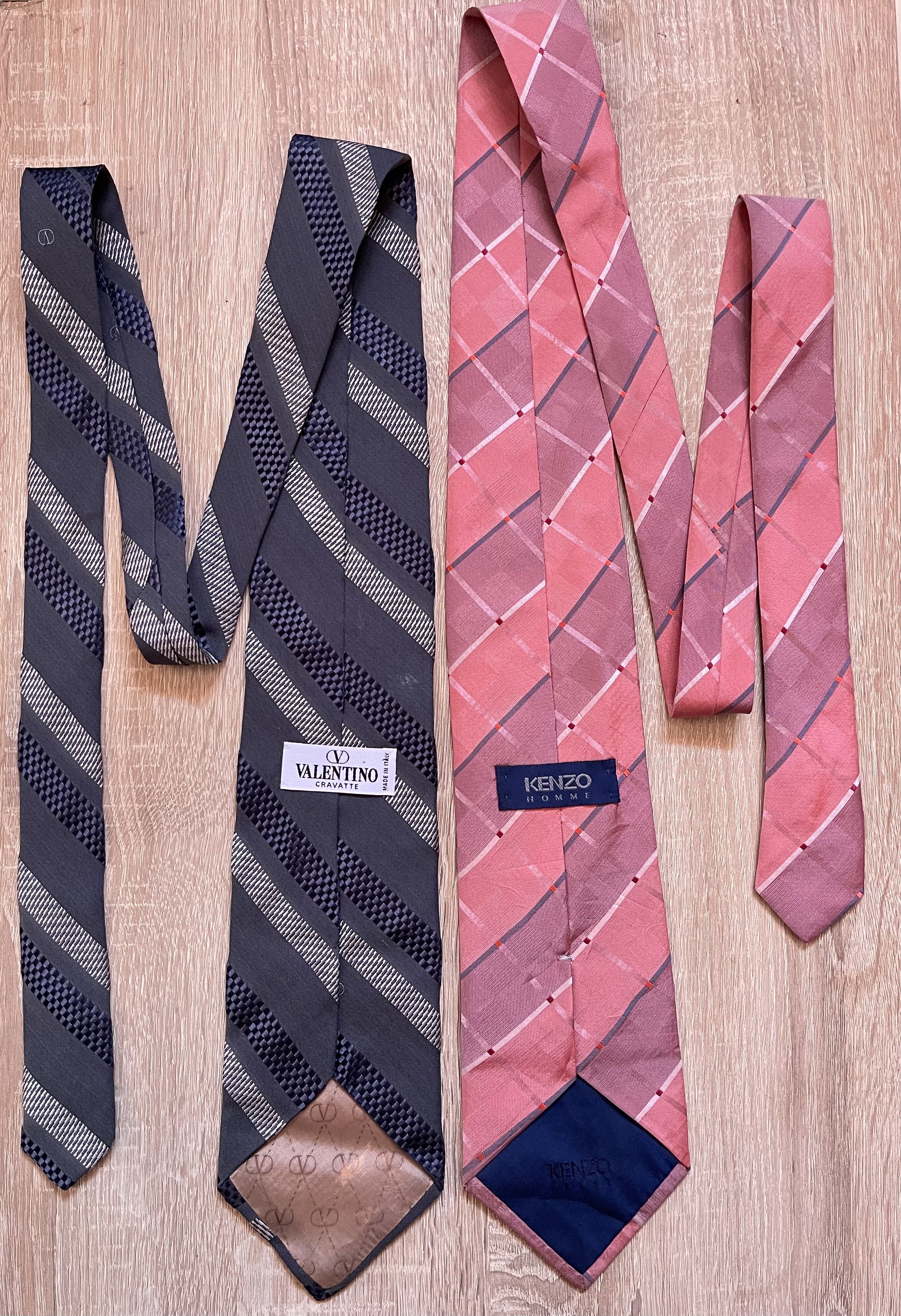 Valentino 🔥 2 x Valentino Garavani Kenzo combo silk Ties Size ONE SIZE - 8 Thumbnail