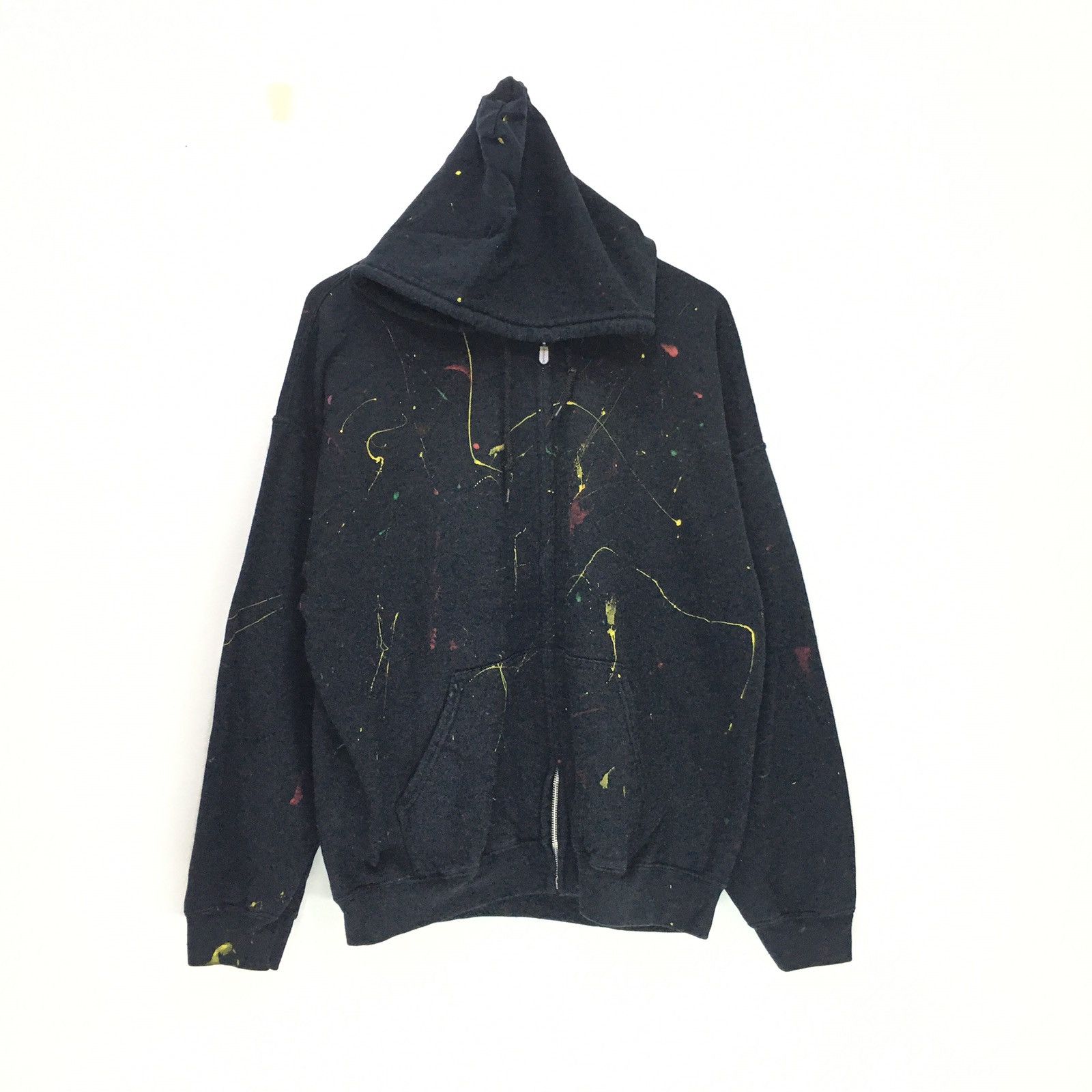 Gildan Acid Wash Paint Splated Style Vintage Gildan USA Acid Wash Size US XL / EU 56 / 4 - 1 Thumbnail