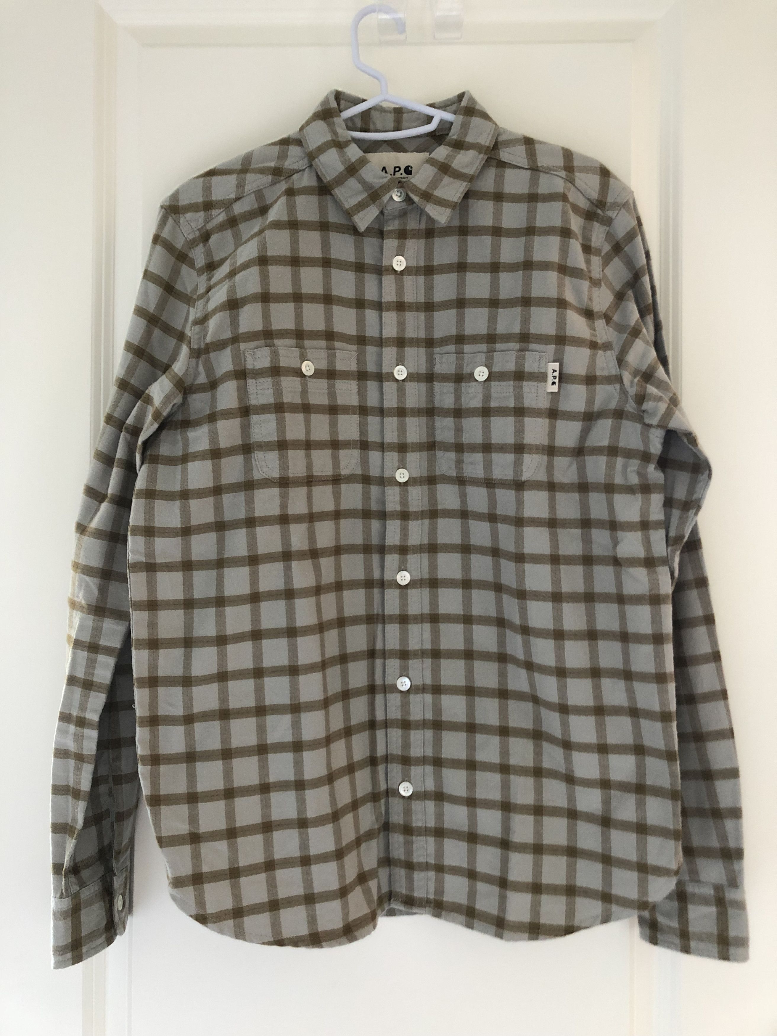 A.P.C. APC x Carhartt Farmer John Flannel Shirt Small S Size US S / EU 44-46 / 1 - 1 Thumbnail