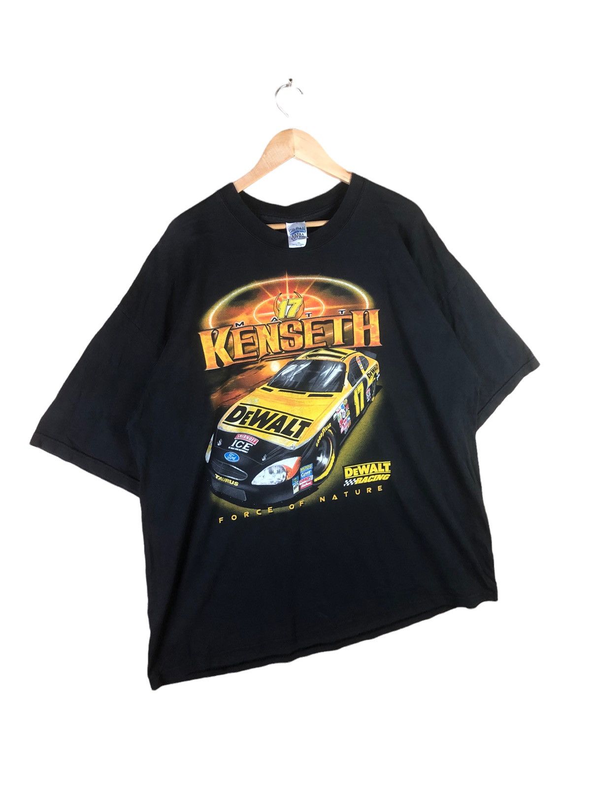 NASCAR × Vintage Vintage NASCAR Dewalt Racing Big Logo Tshirt Size US XXL / EU 58 / 5 - 3 Thumbnail