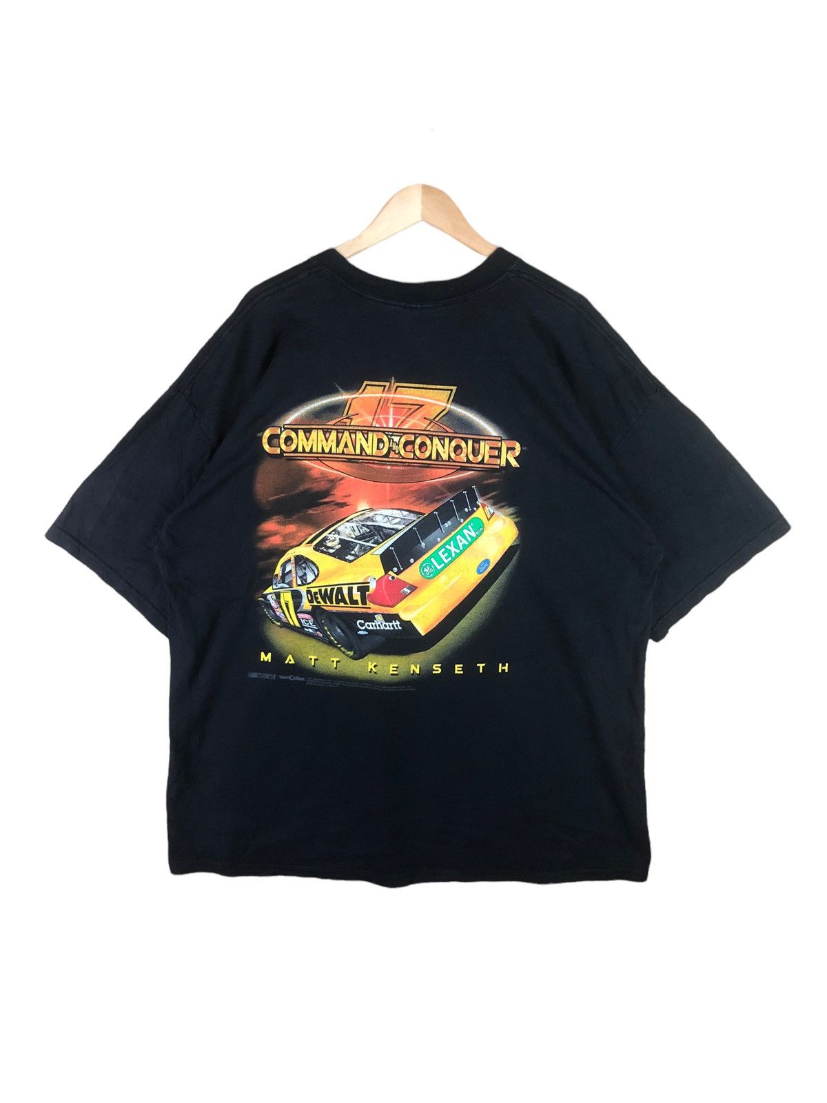 NASCAR × Vintage Vintage NASCAR Dewalt Racing Big Logo Tshirt Size US XXL / EU 58 / 5 - 6 Thumbnail