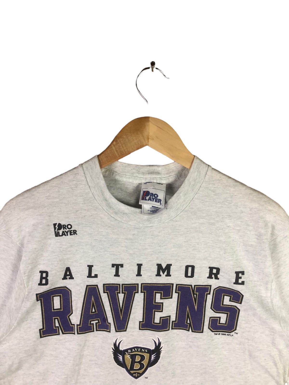 NFL × Pro Player Vintage Pro Player Baltimore RAVENS Big Logo Tshirt Size US M / EU 48-50 / 2 - 5 Thumbnail