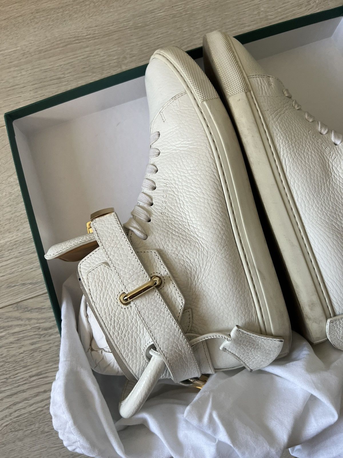 Buscemi Buscemi 100MM White Size US 8 / EU 41 - 1 Thumbnail