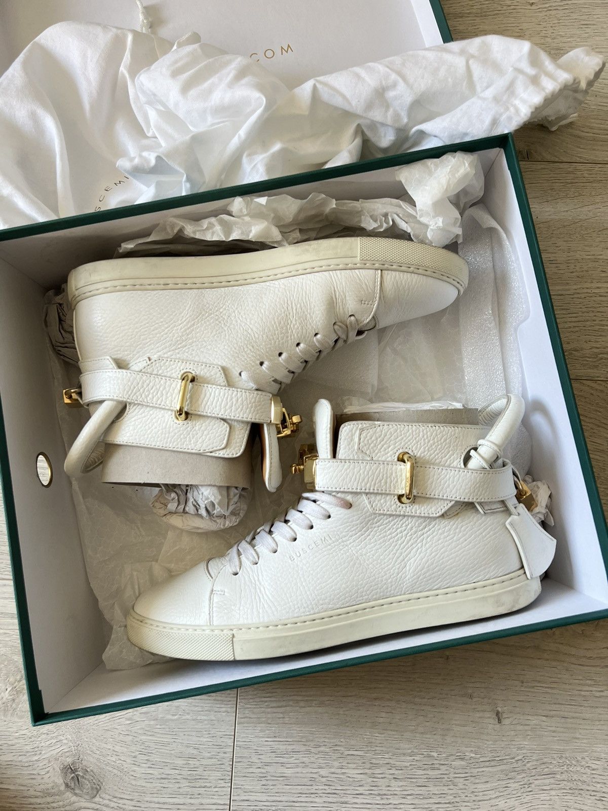 Buscemi Buscemi 100MM White Size US 8 / EU 41 - 2 Thumbnail
