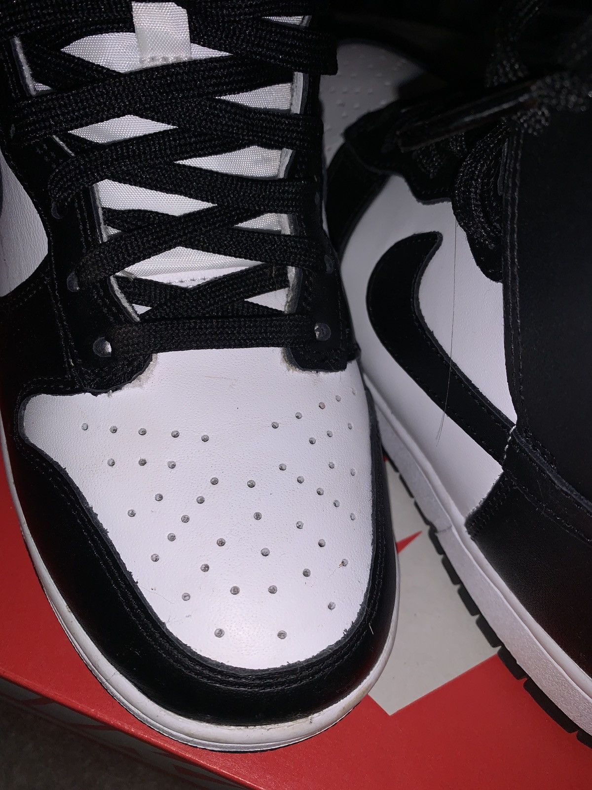 Jordan Brand × Nike NIKE DUNK HIGH WHITE/BLACK Size US 6.5 / EU 39-40 - 6 Thumbnail