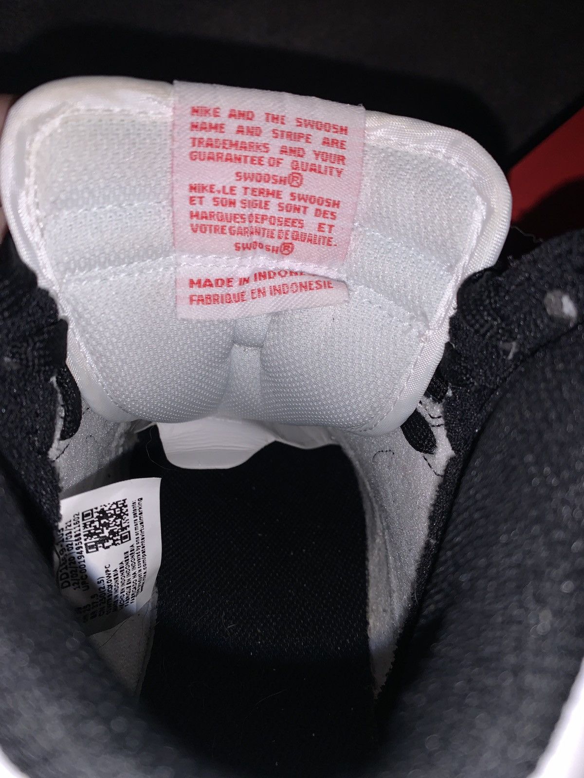 Jordan Brand × Nike NIKE DUNK HIGH WHITE/BLACK Size US 6.5 / EU 39-40 - 5 Thumbnail