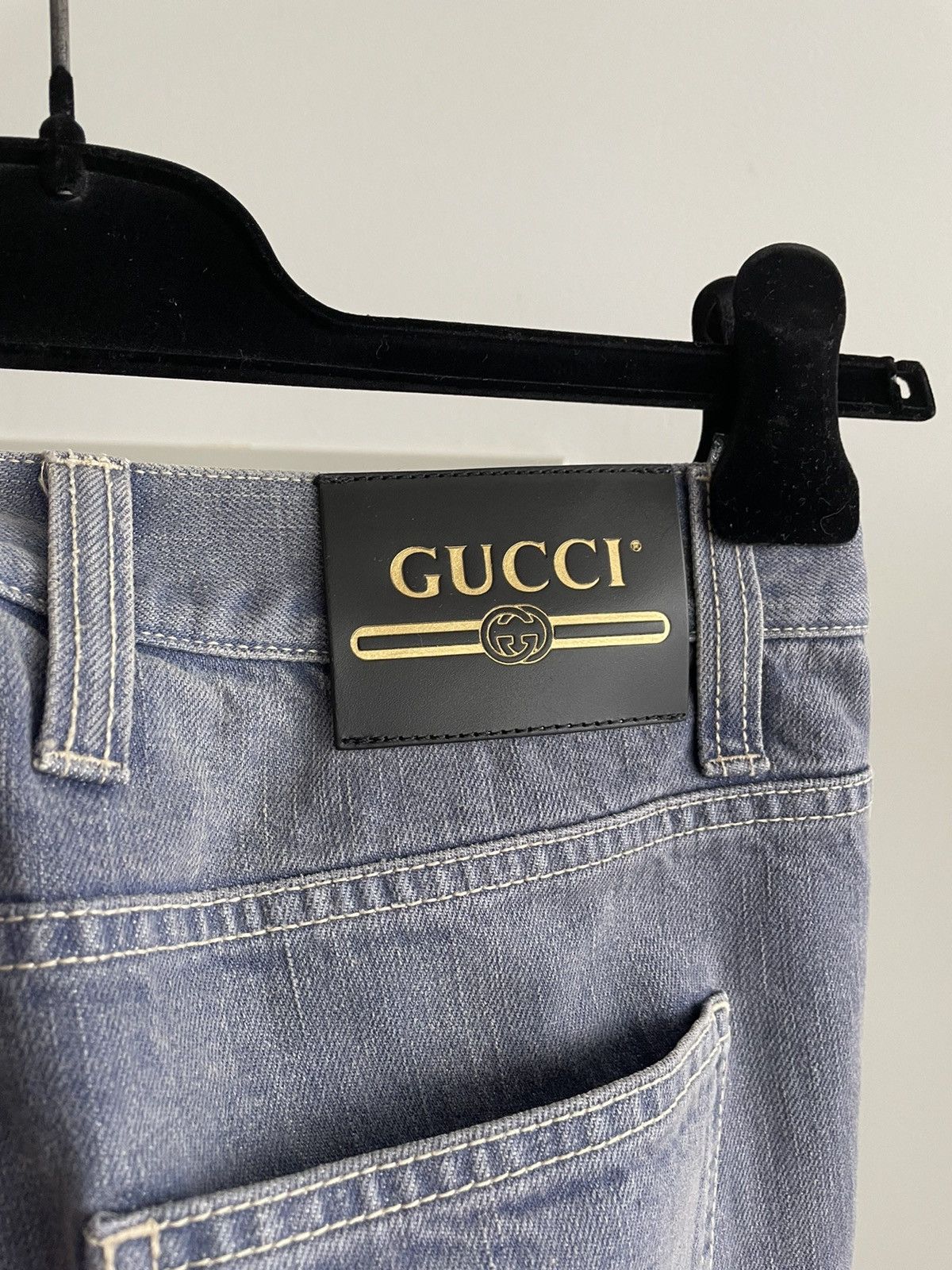 Gucci Super Runway Gucci Marble Washed Denim Jeans Brand New Size US 32 / EU 48 - 16 Thumbnail