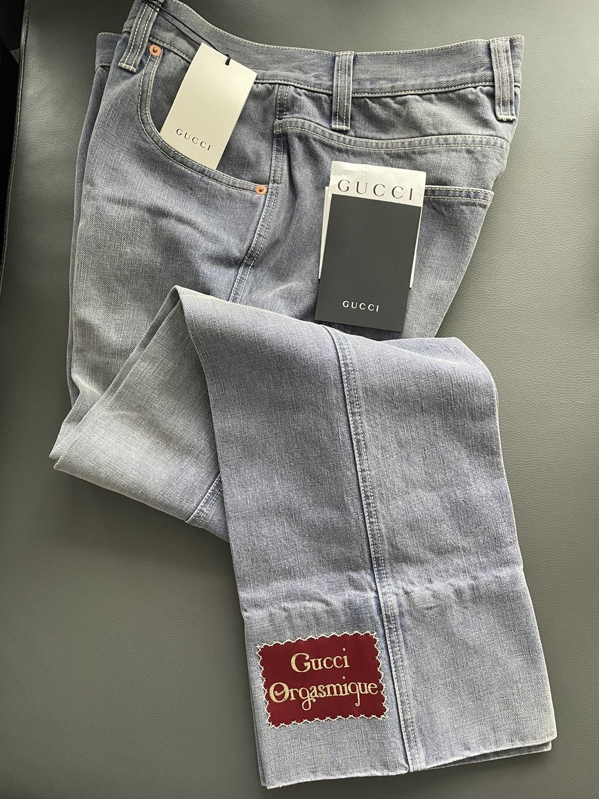 Gucci Super Runway Gucci Marble Washed Denim Jeans Brand New Size US 32 / EU 48 - 17 Thumbnail