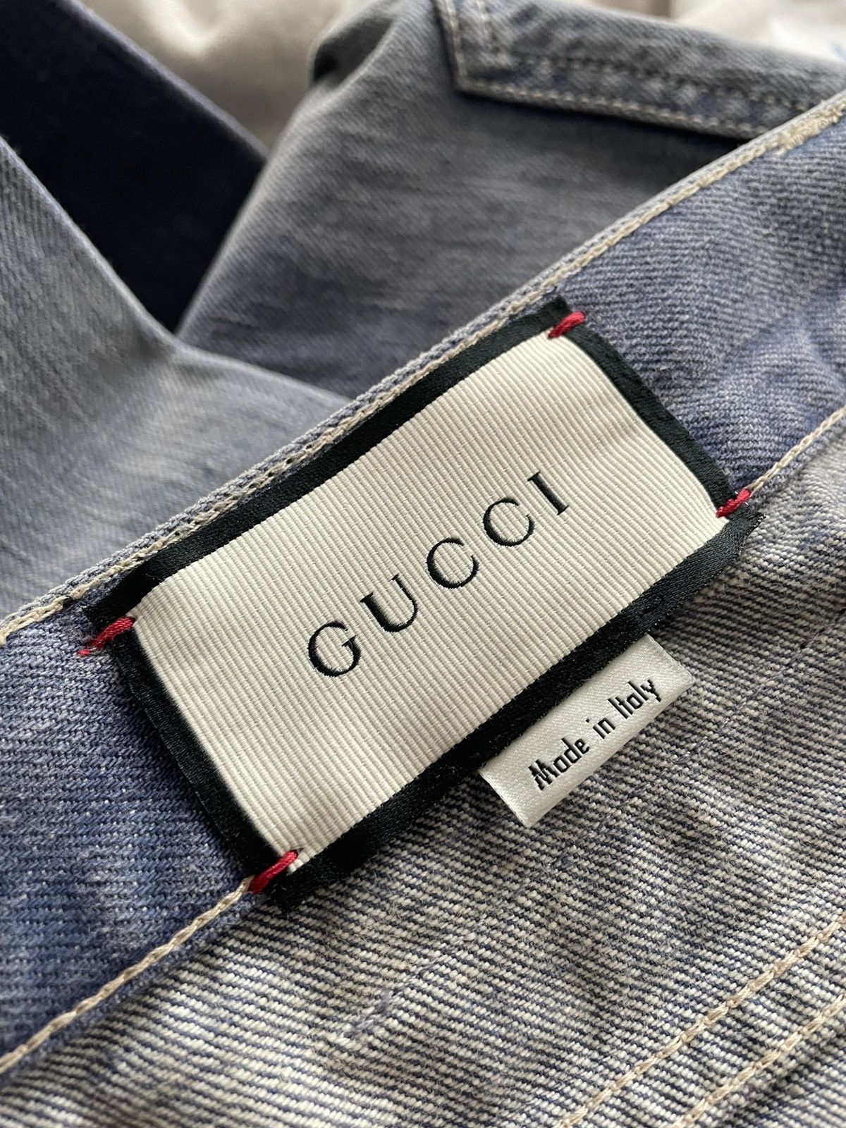 Gucci Super Runway Gucci Marble Washed Denim Jeans Brand New Size US 32 / EU 48 - 7 Thumbnail