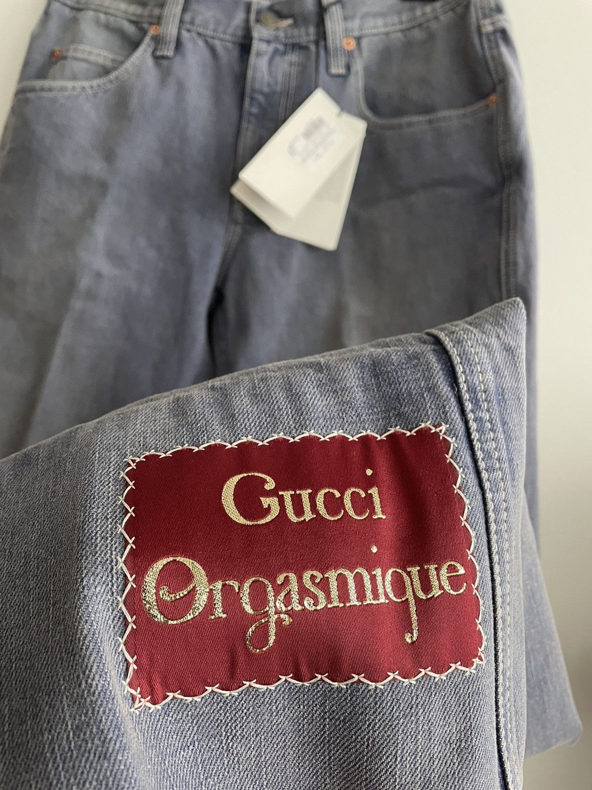 Gucci Super Runway Gucci Marble Washed Denim Jeans Brand New Size US 32 / EU 48 - 4 Thumbnail