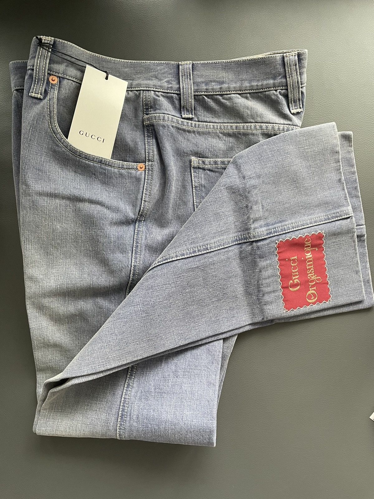Gucci Super Runway Gucci Marble Washed Denim Jeans Brand New Size US 32 / EU 48 - 21 Thumbnail