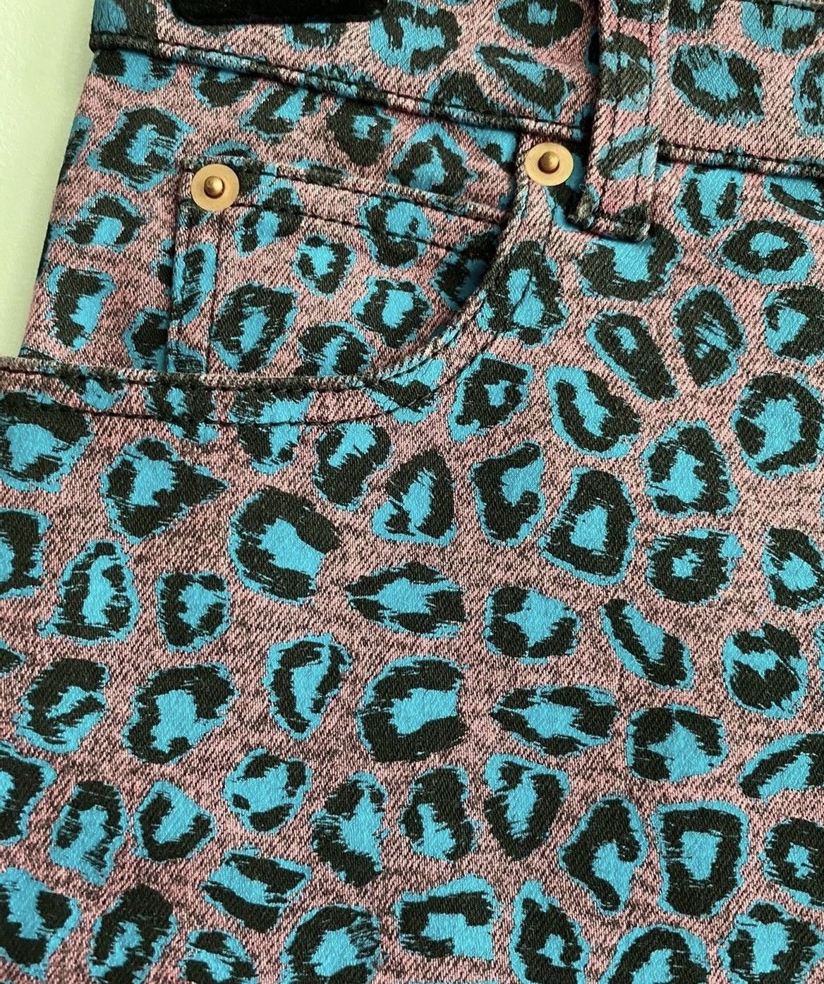 Gucci Rare $1,700 Value Brand NEW Runway Super Skinny Leopard Den Size US 31 - 20 Thumbnail
