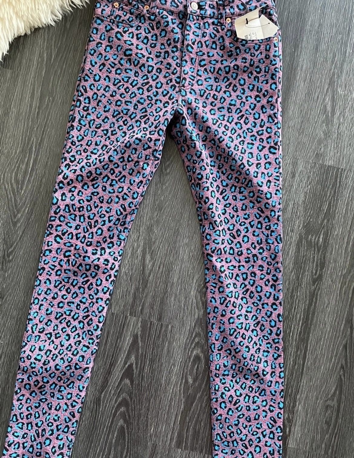 Gucci Rare $1,700 Value Brand NEW Runway Super Skinny Leopard Den Size US 31 - 16 Thumbnail