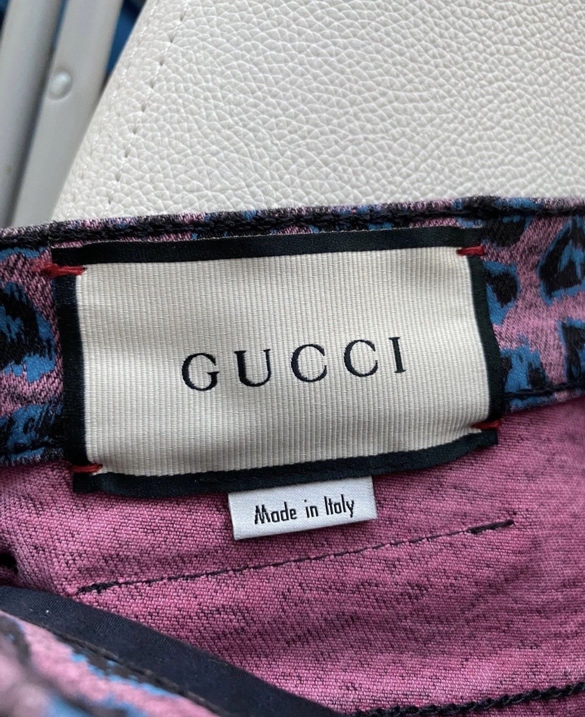 Gucci Rare $1,700 Value Brand NEW Runway Super Skinny Leopard Den Size US 31 - 23 Thumbnail