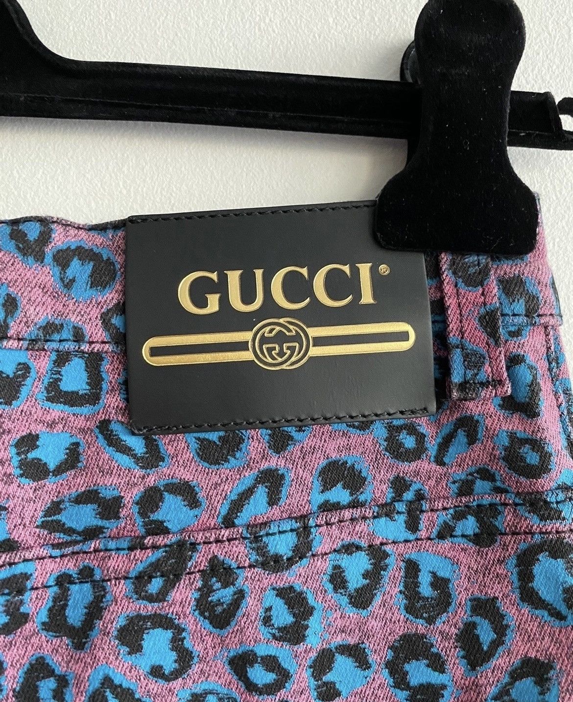 Gucci Rare $1,700 Value Brand NEW Runway Super Skinny Leopard Den Size US 31 - 22 Thumbnail