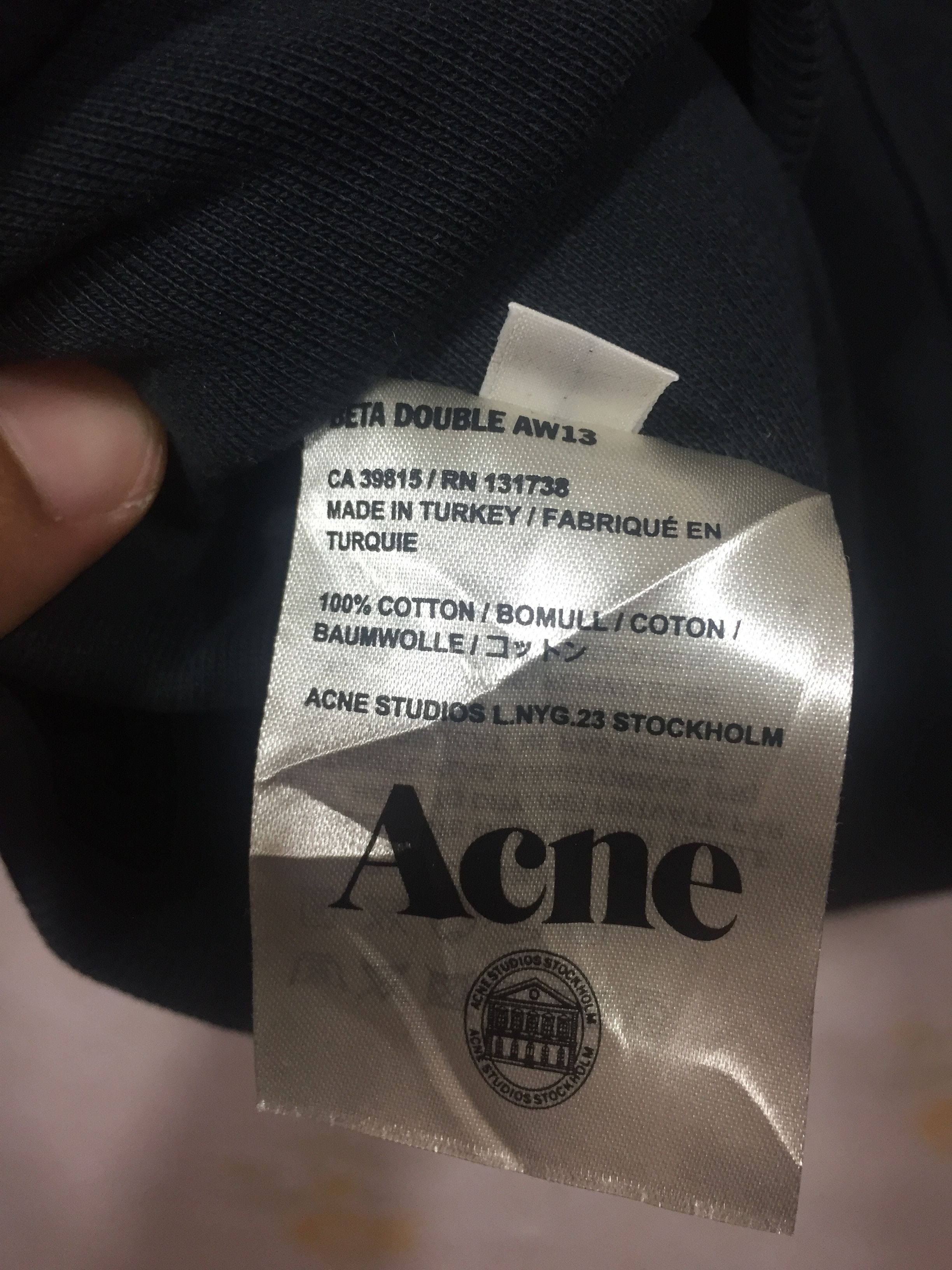 Acne Studios Acne Studios L.NYG.23 Spell Out Beta Flock