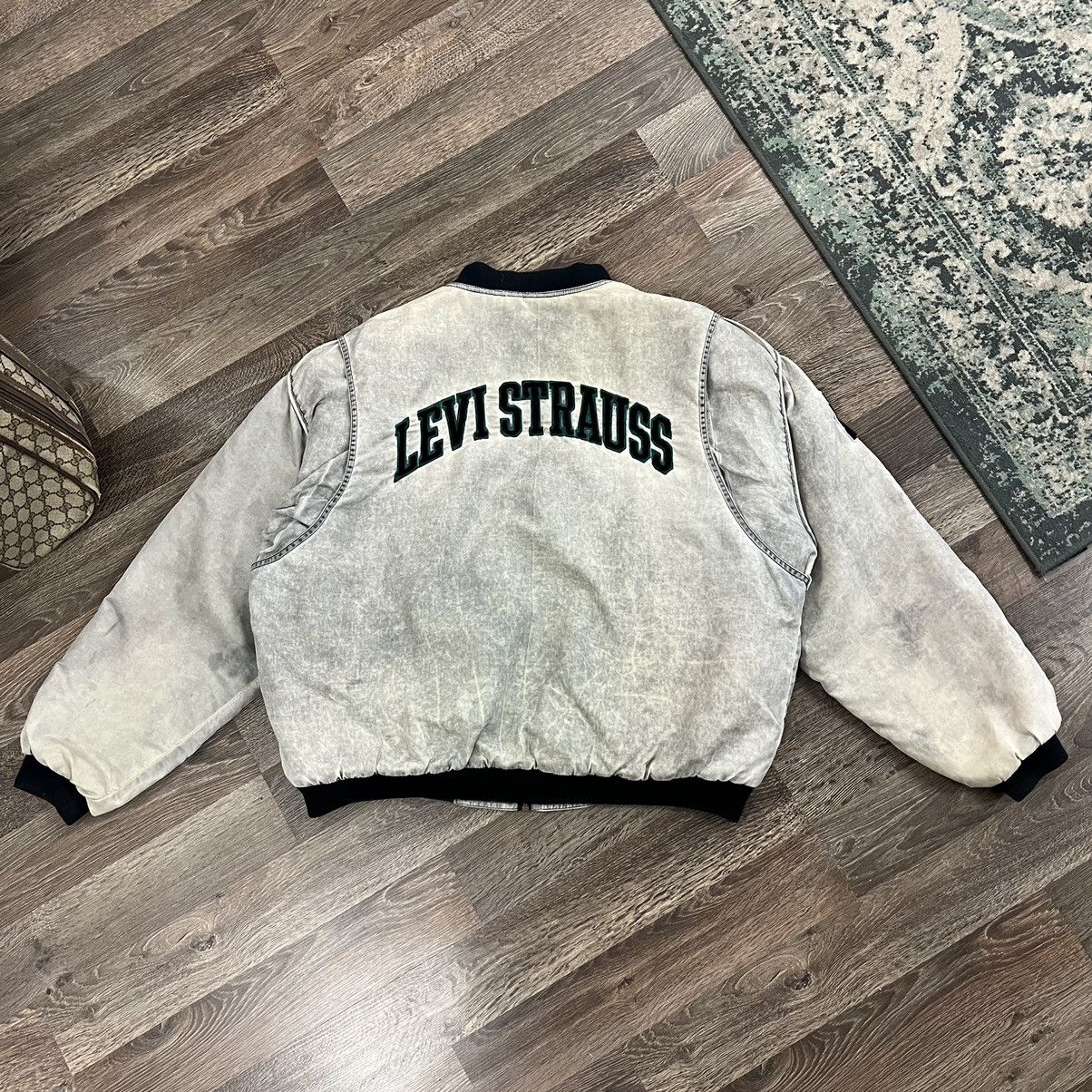 Levi's Levi’s Strauss acid wash varsity bomber jacket Size US M / EU 48-50 / 2 - 2 Thumbnail