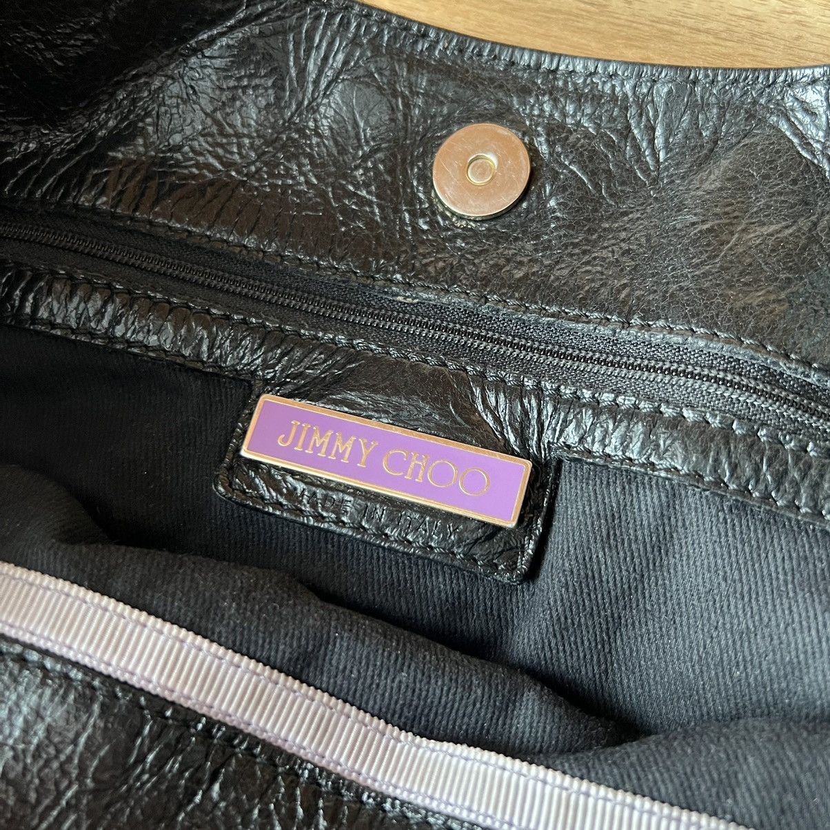Jimmy Choo 🔥Vintage Jimmy Choo Black Leather Bag Size ONE SIZE - 6 Thumbnail