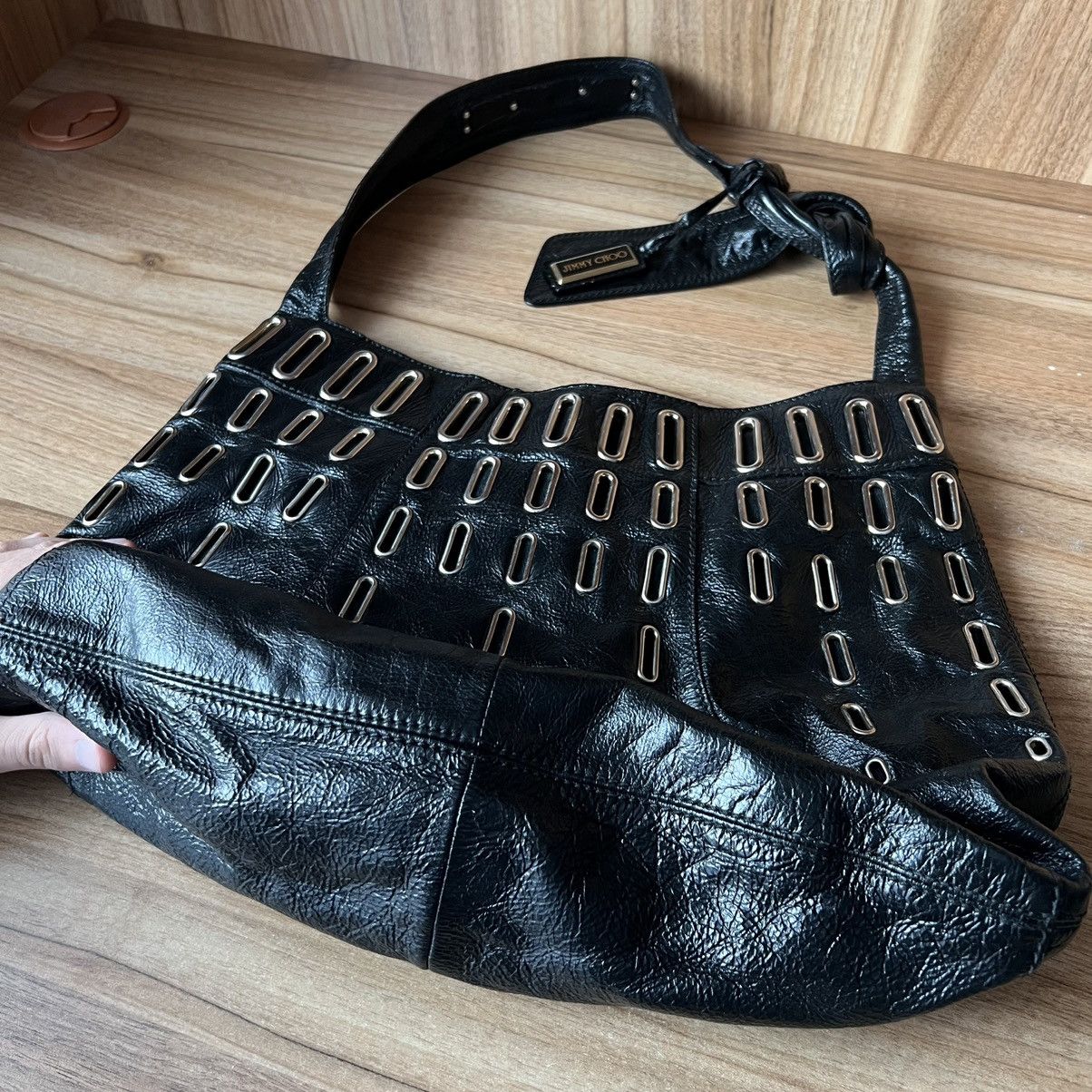 Jimmy Choo 🔥Vintage Jimmy Choo Black Leather Bag Size ONE SIZE - 3 Thumbnail