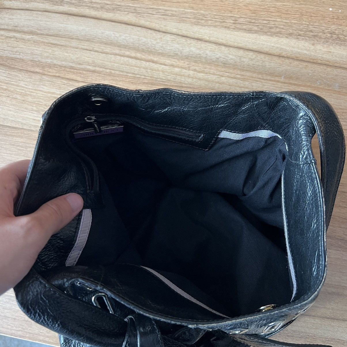 Jimmy Choo 🔥Vintage Jimmy Choo Black Leather Bag Size ONE SIZE - 8 Thumbnail