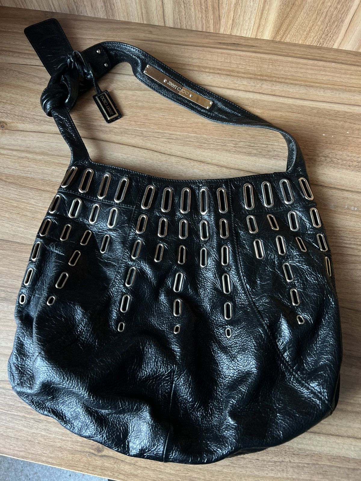 Jimmy Choo 🔥Vintage Jimmy Choo Black Leather Bag Size ONE SIZE - 1 Thumbnail