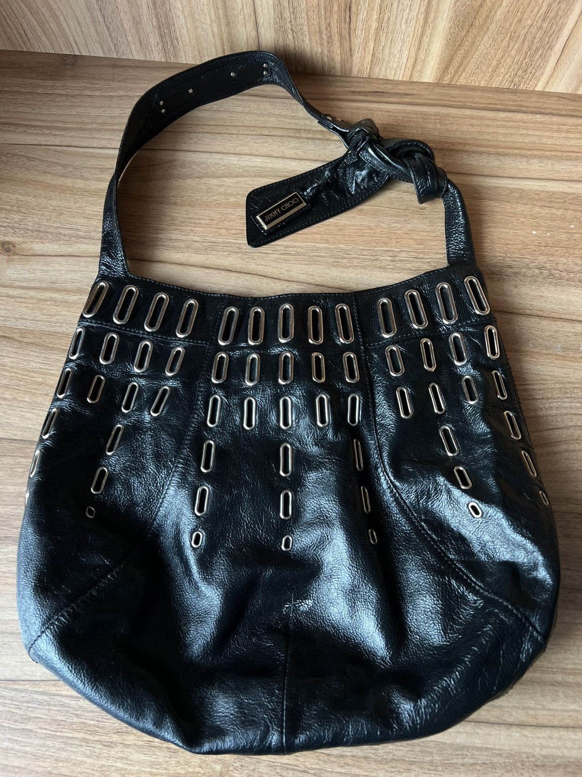Jimmy Choo 🔥Vintage Jimmy Choo Black Leather Bag Size ONE SIZE - 2 Thumbnail